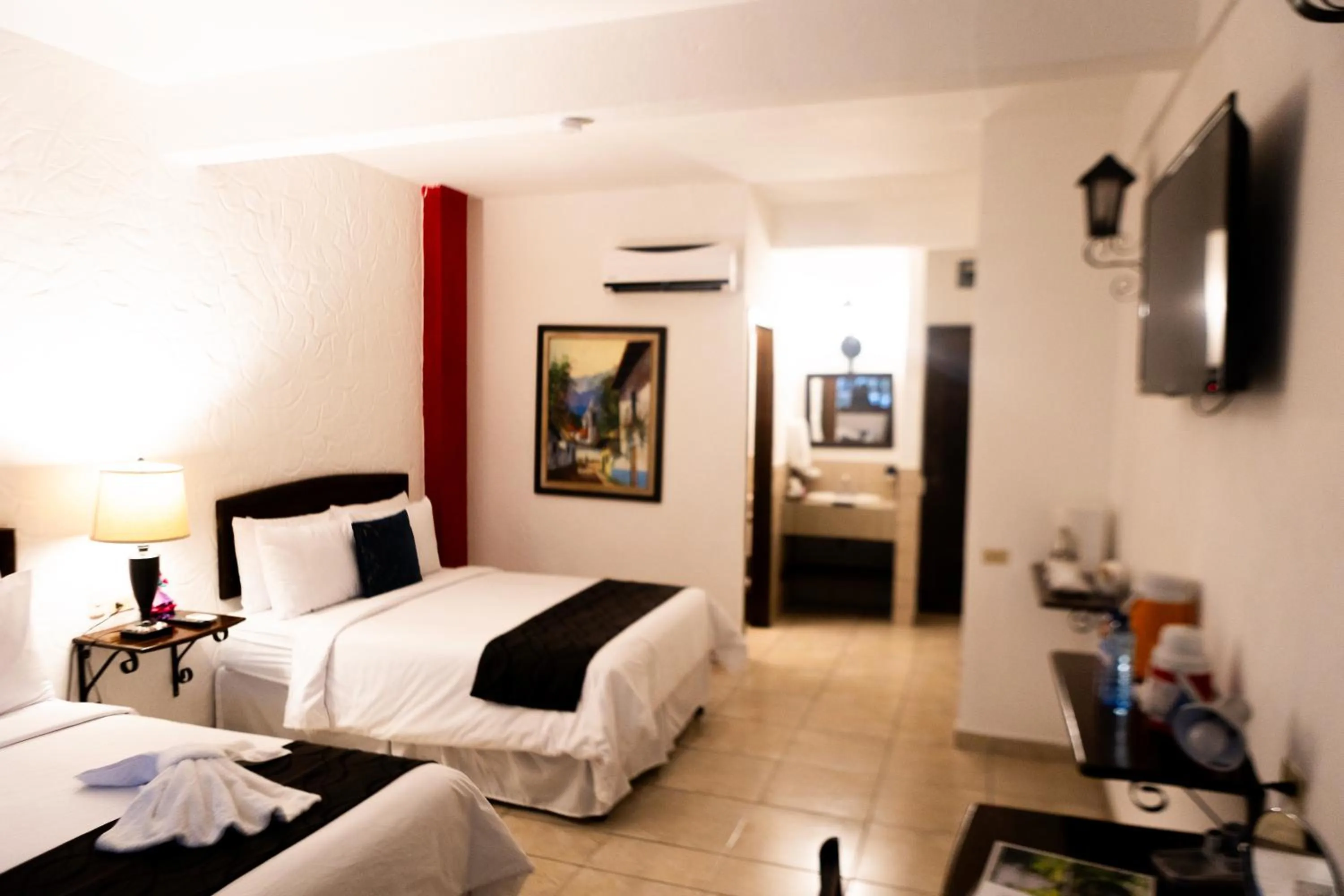 Bed in Hotel Ciudad Blanca