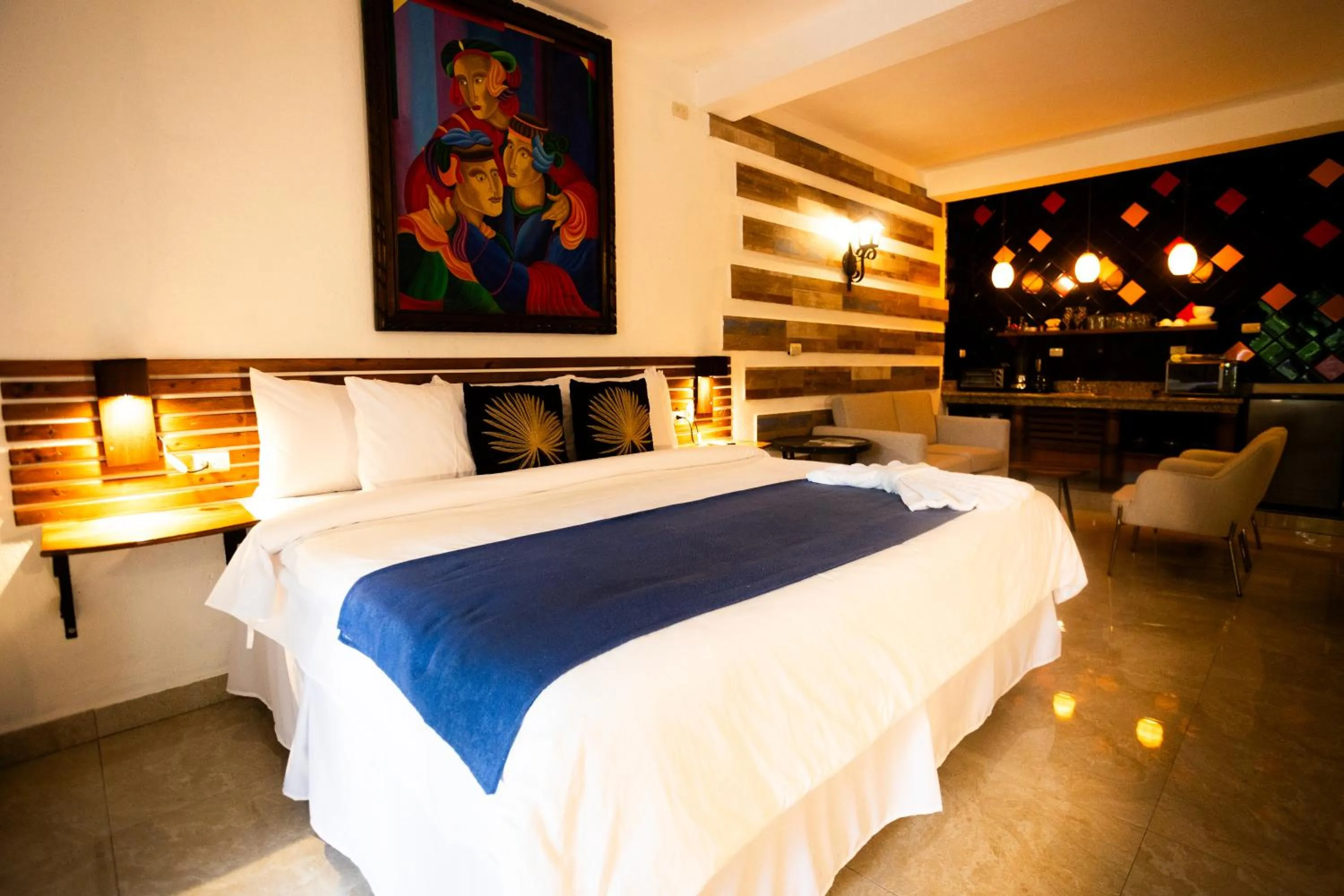 Bed in Hotel Ciudad Blanca