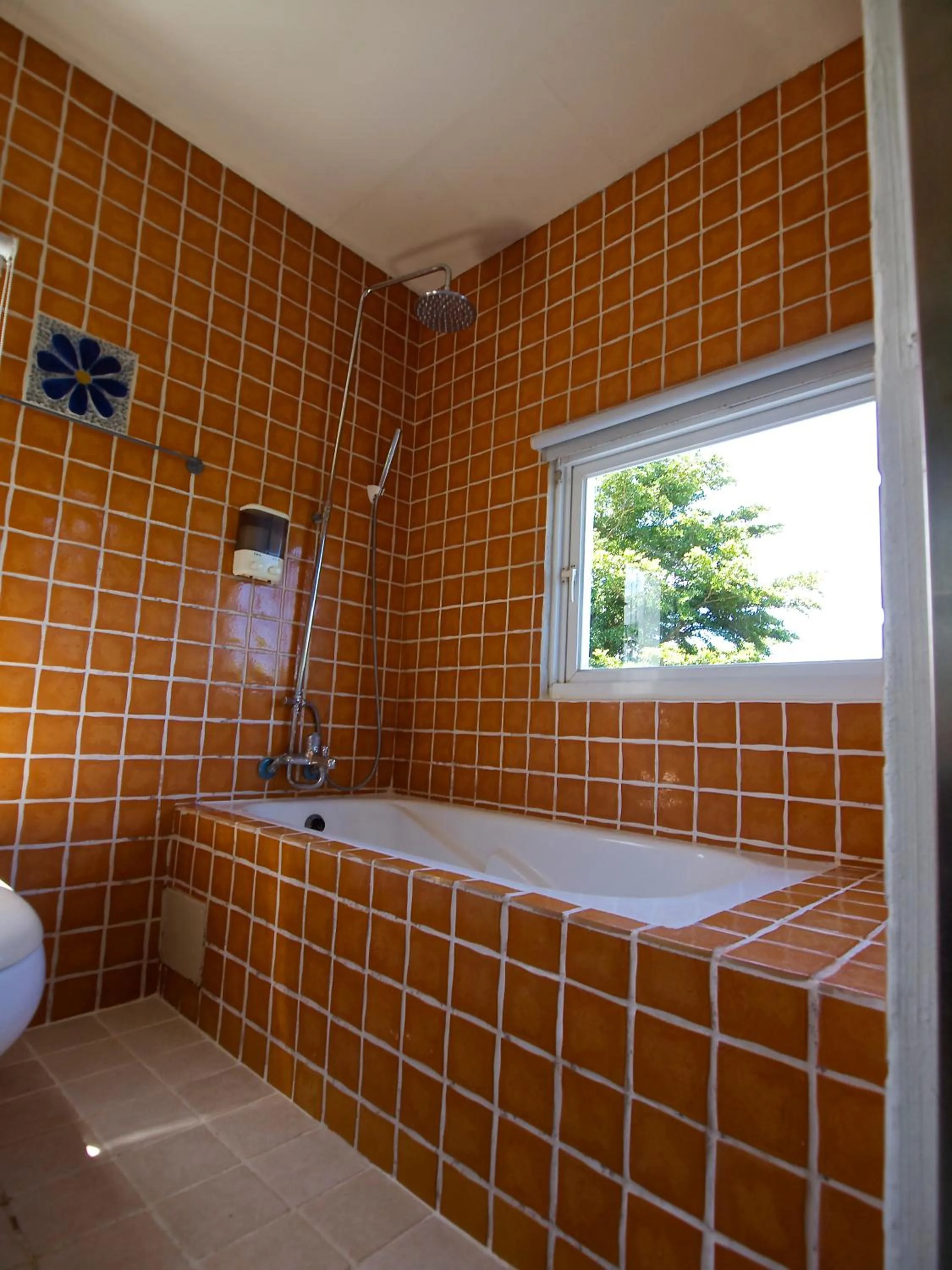 Bathroom in Oia Cafe B&B