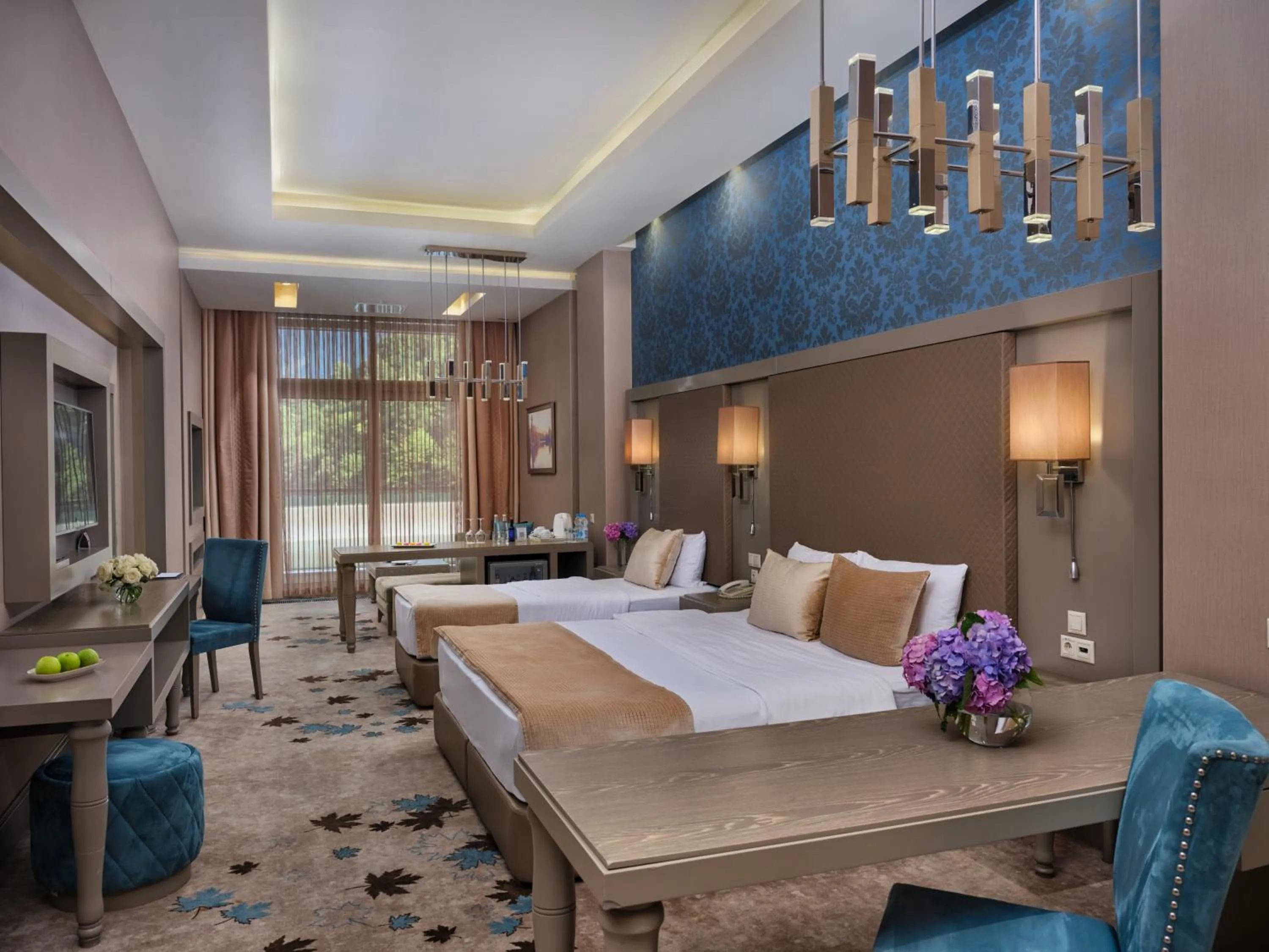 Bed in Qafqaz Tufandag Mountain Resort Hotel