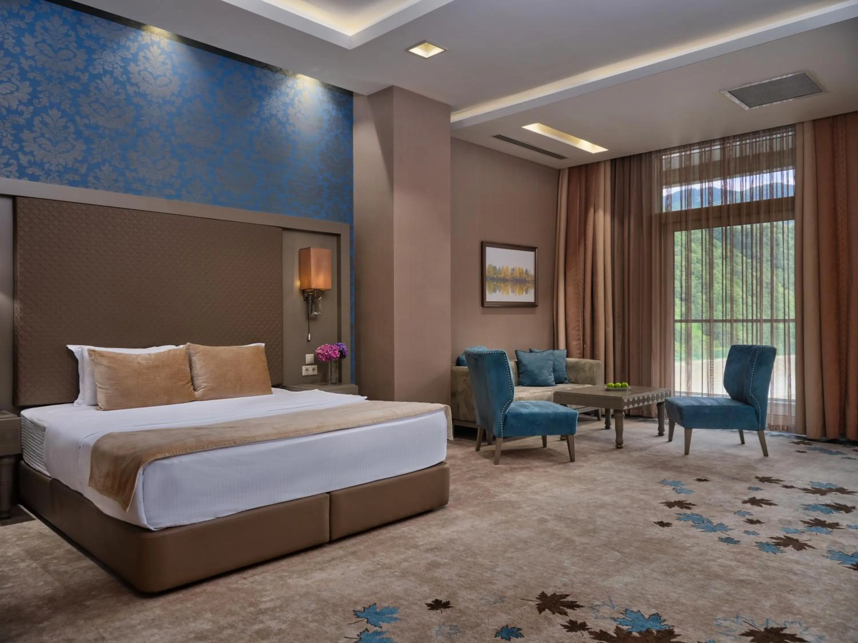 Bed in Qafqaz Tufandag Mountain Resort Hotel