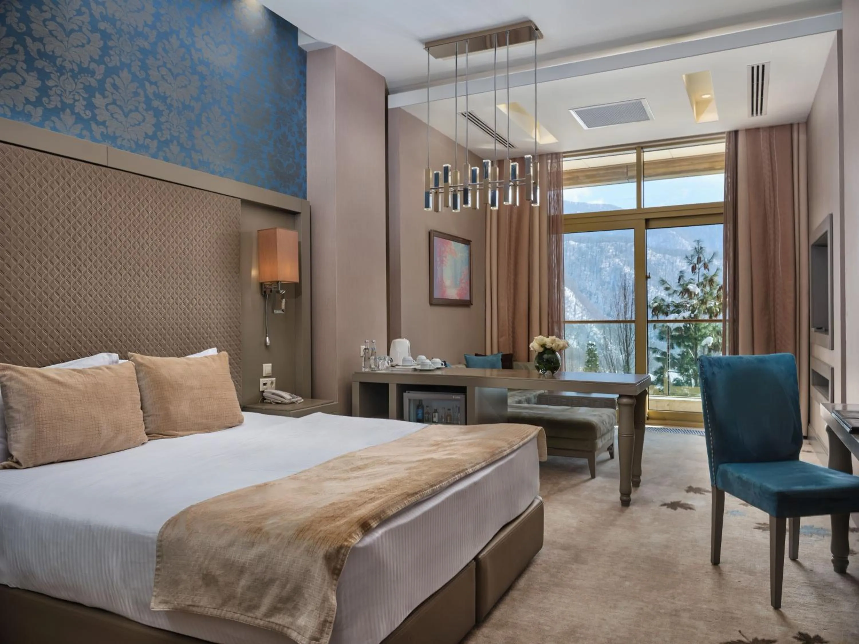 Bed in Qafqaz Tufandag Mountain Resort Hotel