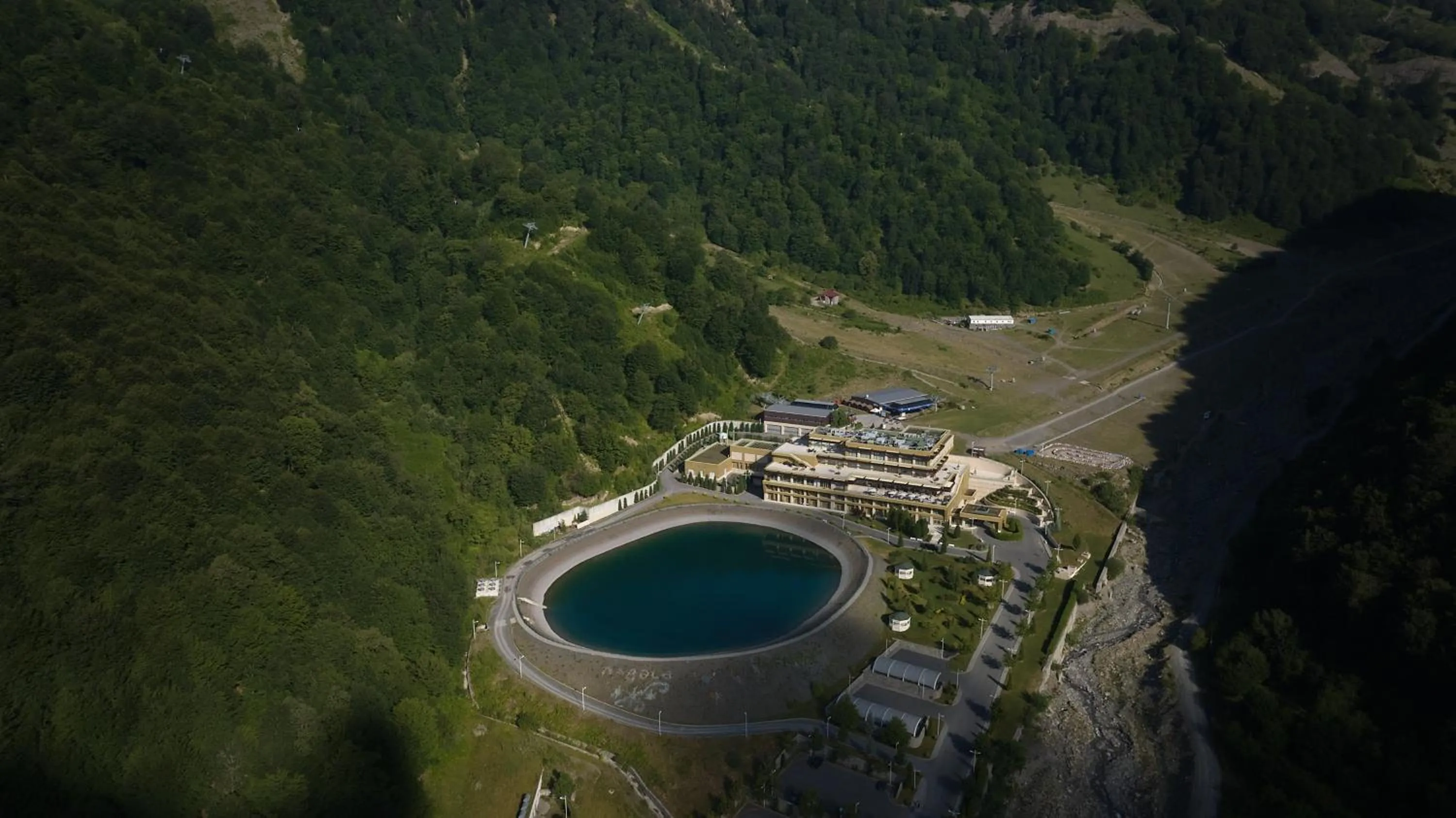 Property building in Qafqaz Tufandag Mountain Resort Hotel