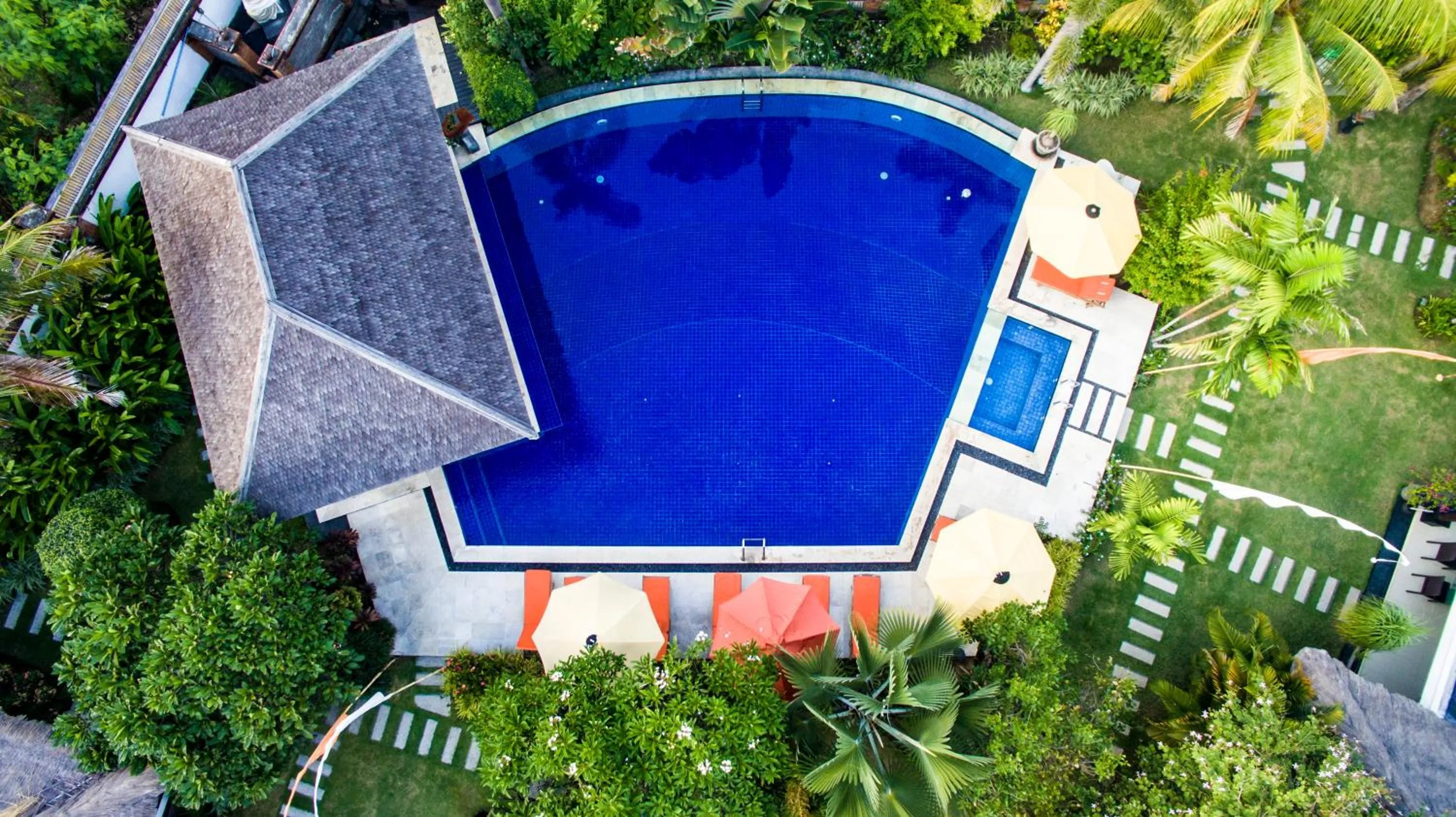 Bird's eye view in Villa L'Orange Bali