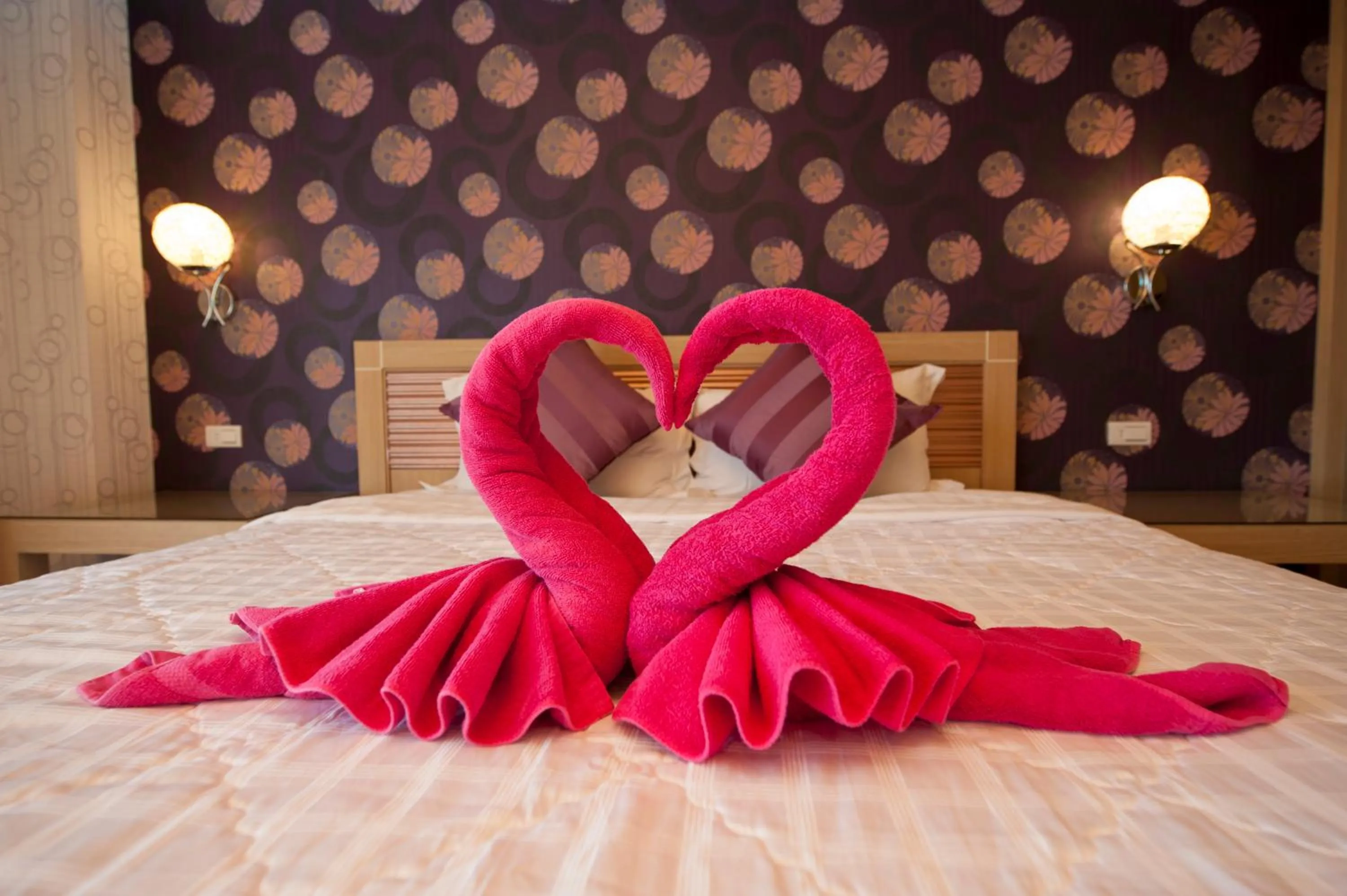 Bed in 墾丁品喬旅店