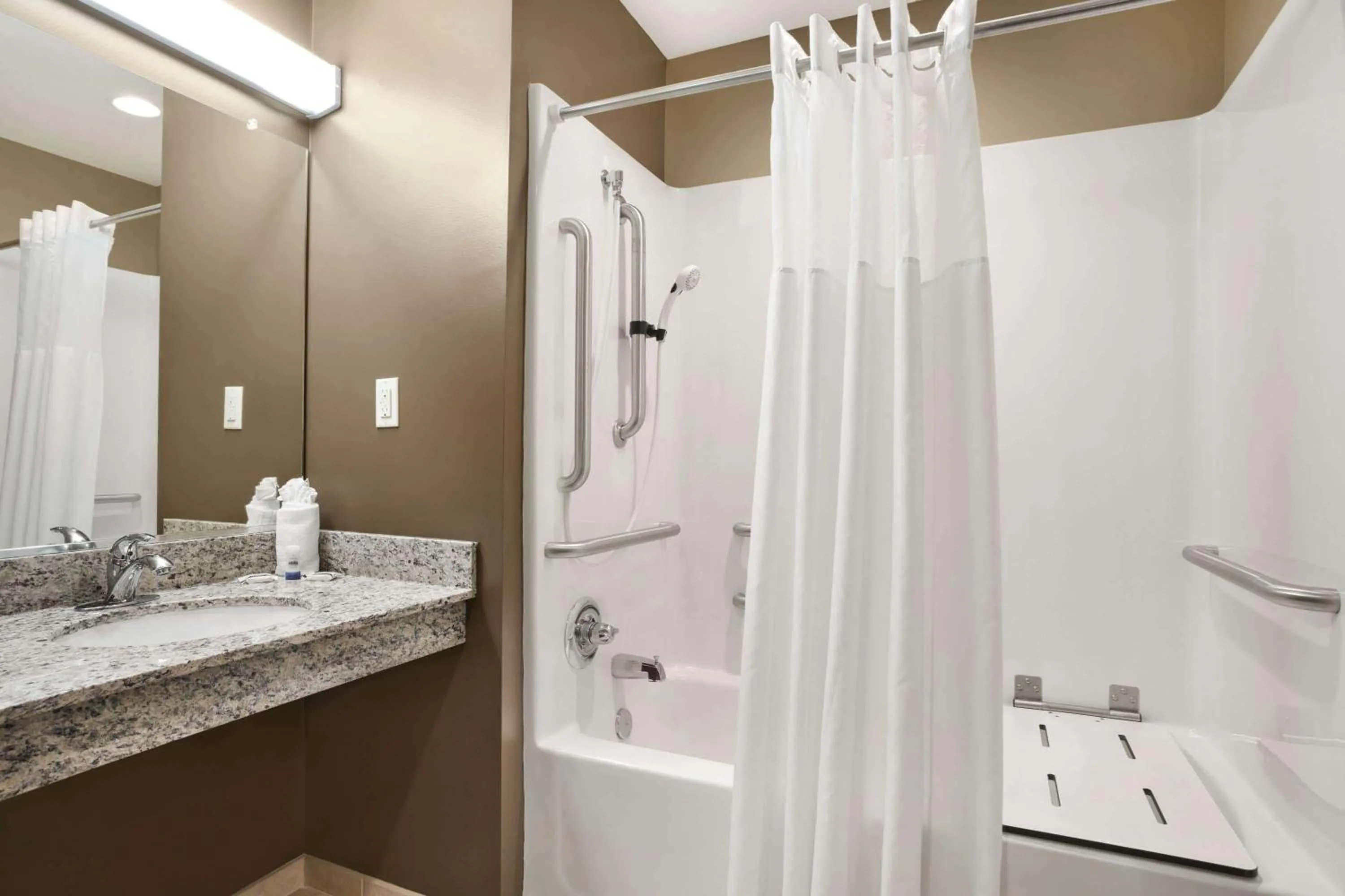 Bathroom in Microtel Inn & Suites by Wyndham Cambridge