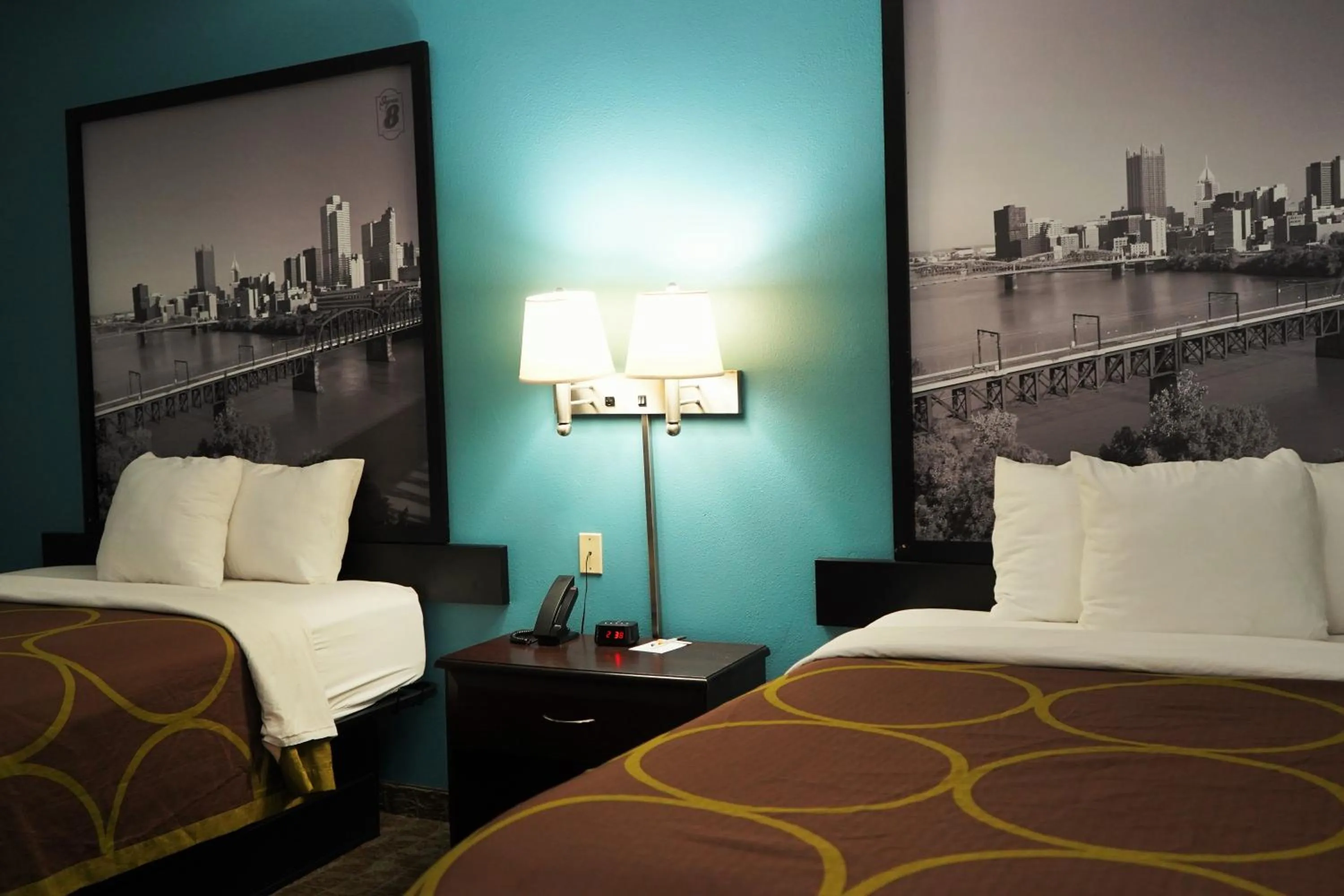 Bed in Super 8 by Wyndham Grove City