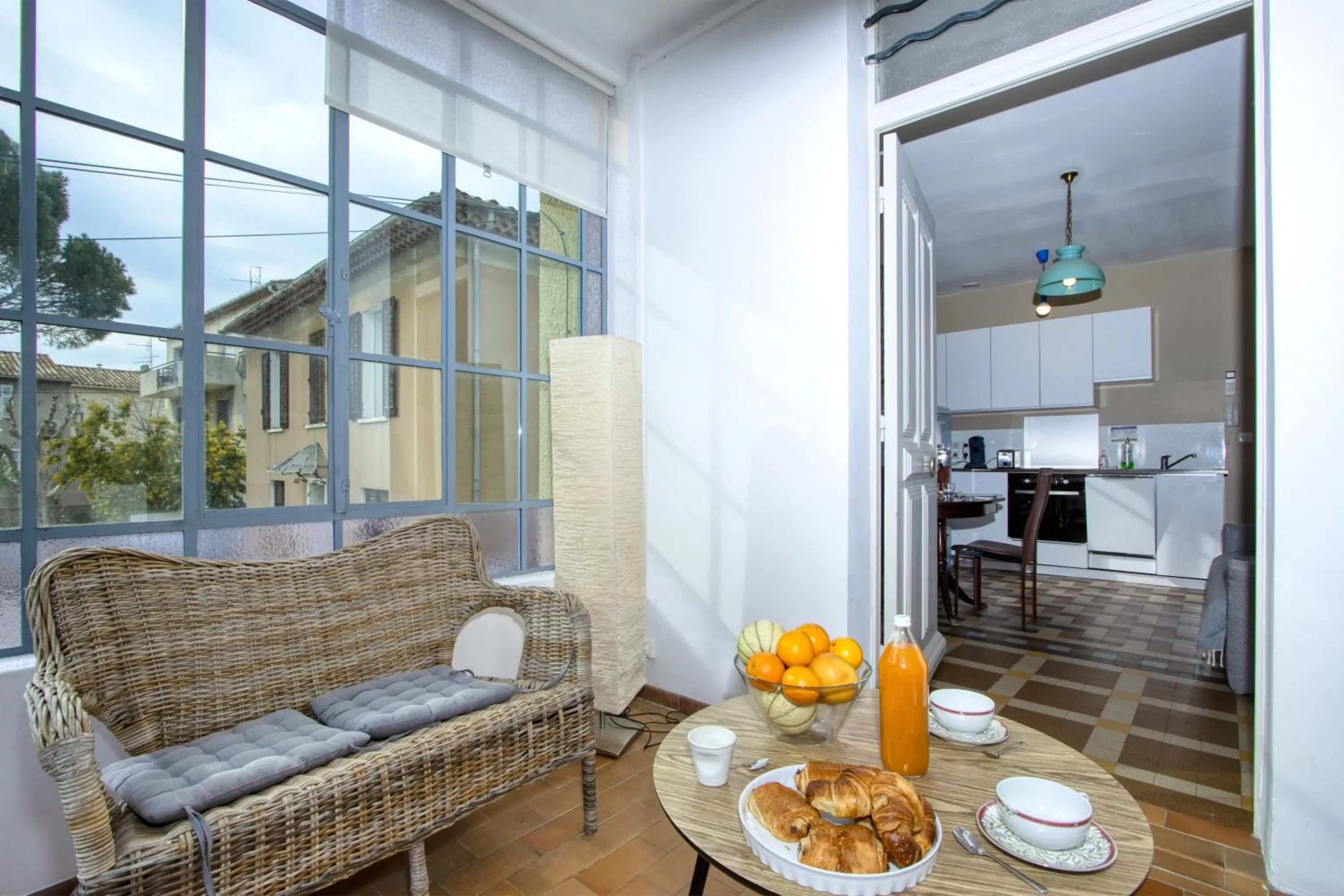 Seating area in Villa Maredda