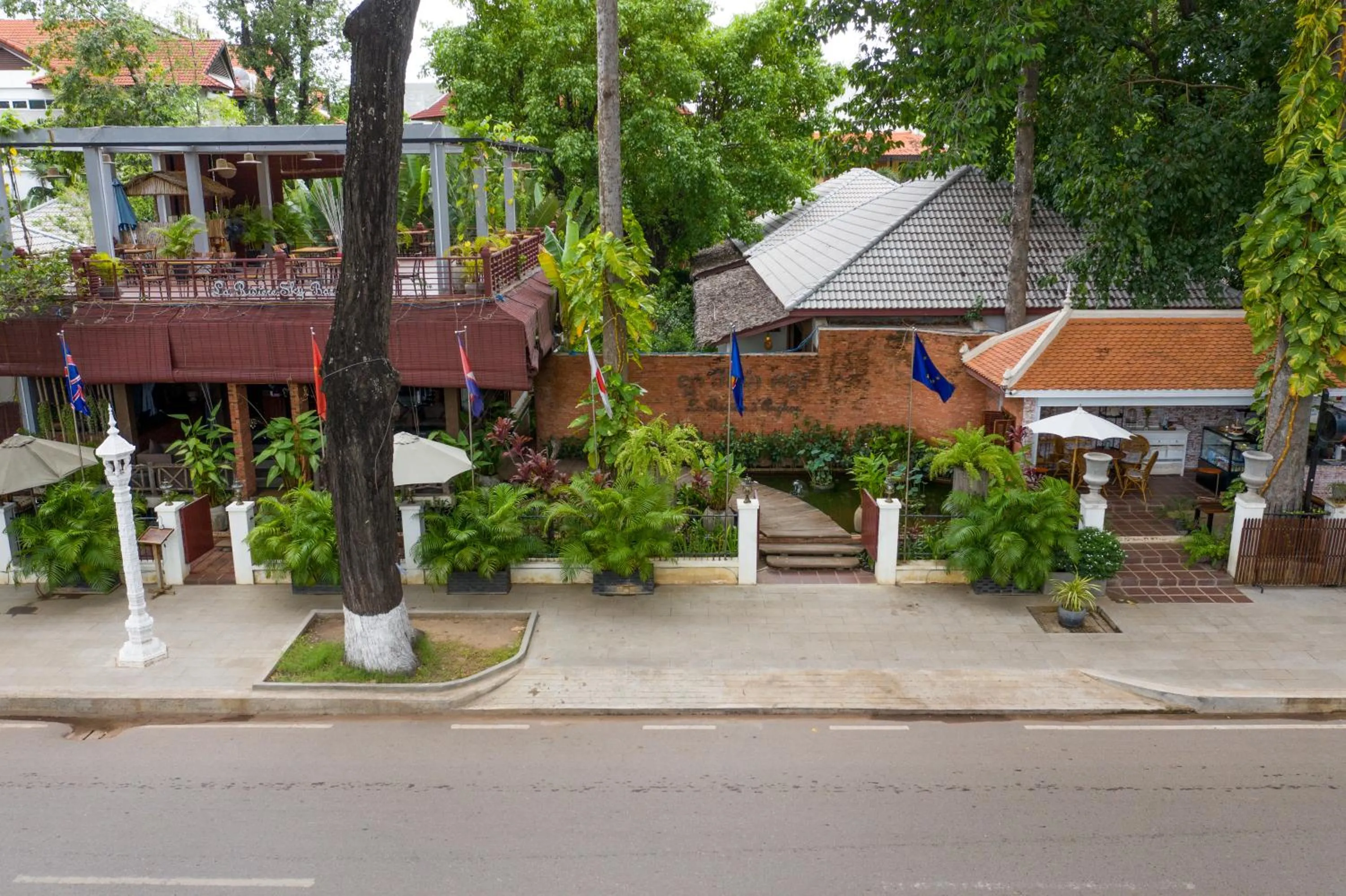 Bird's eye view in La Rivière d' Angkor Resort