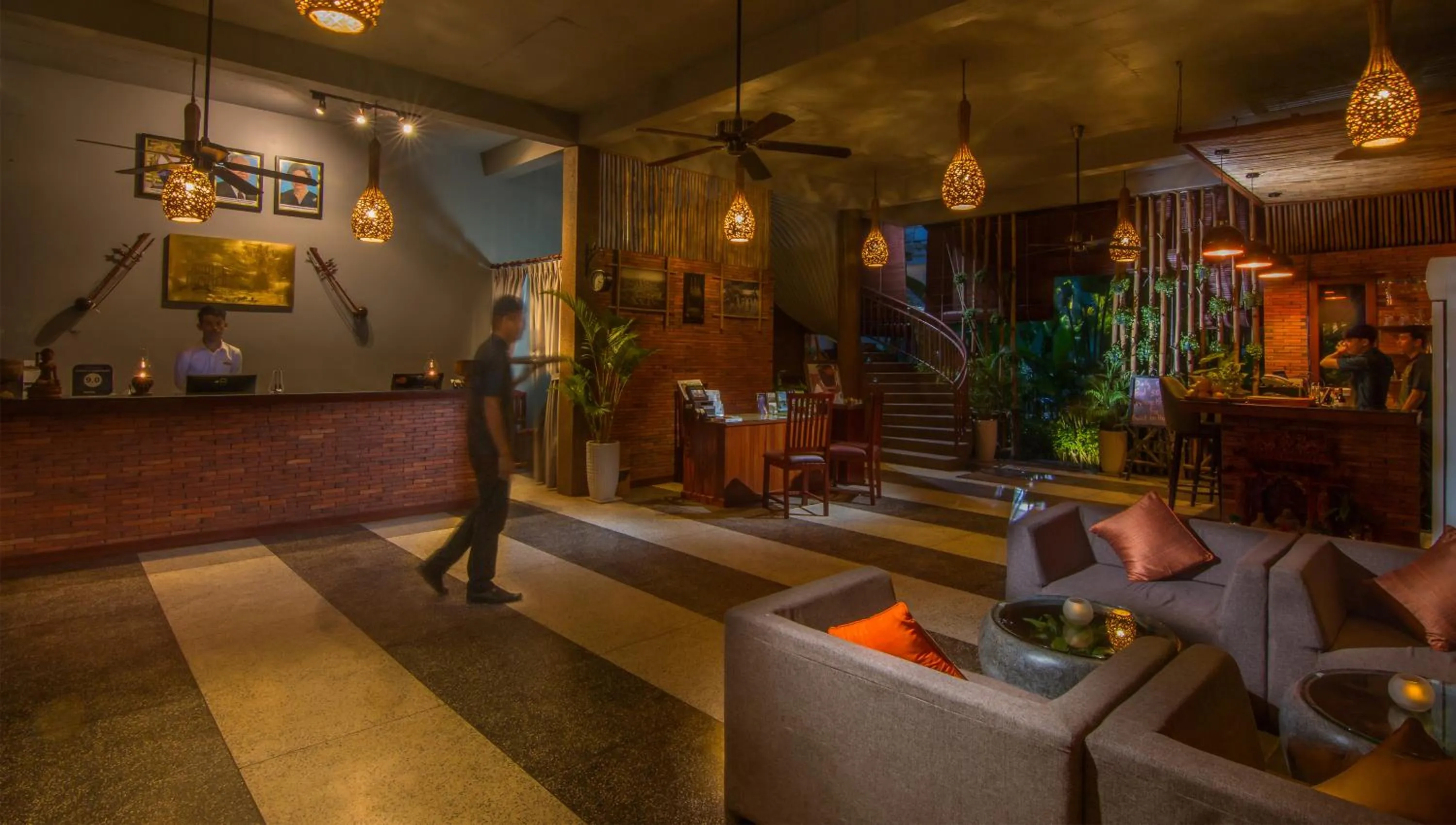 People in La Rivière d' Angkor Resort