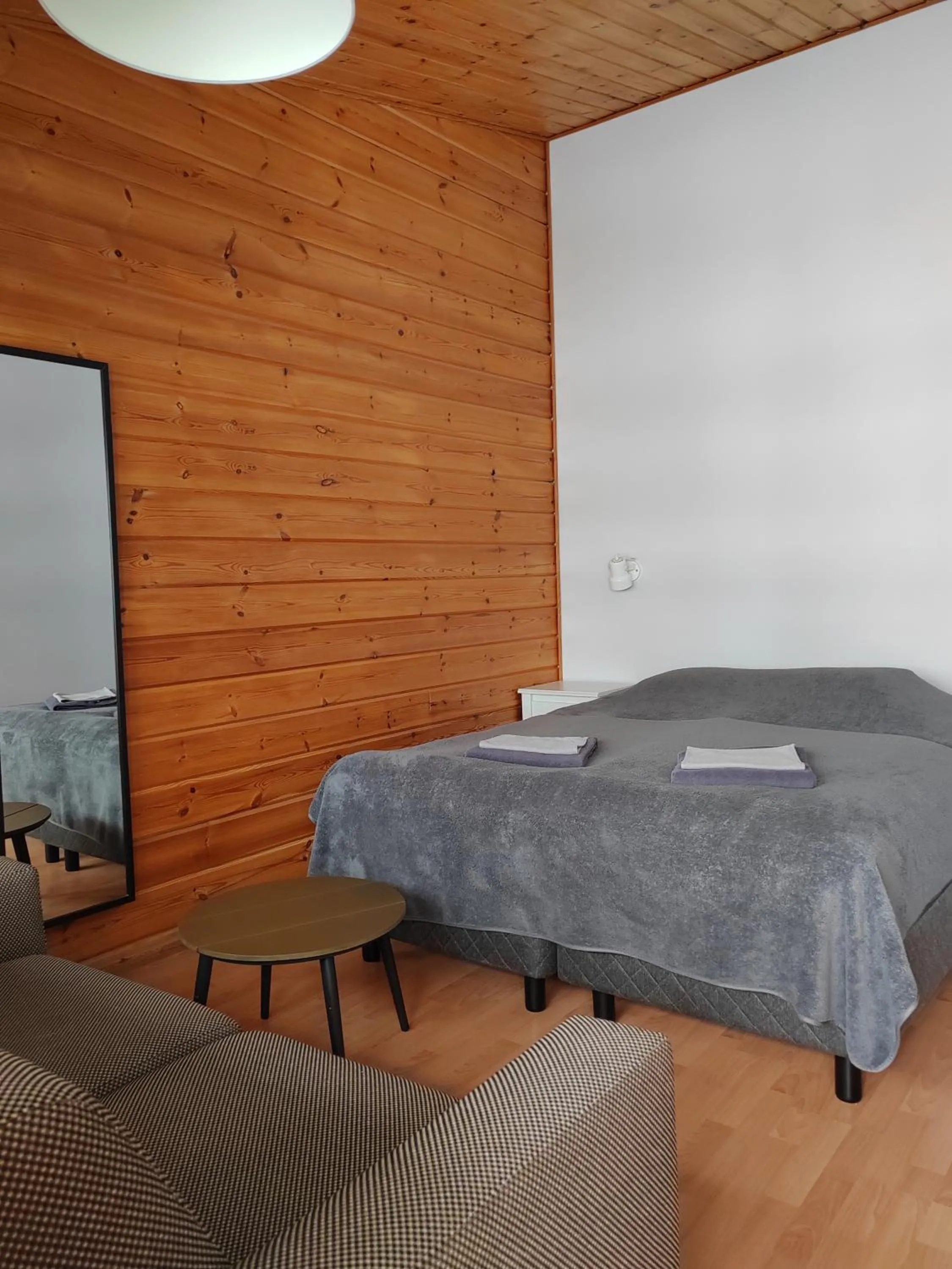 Bedroom, Bed in Hotelli Hirsiranta