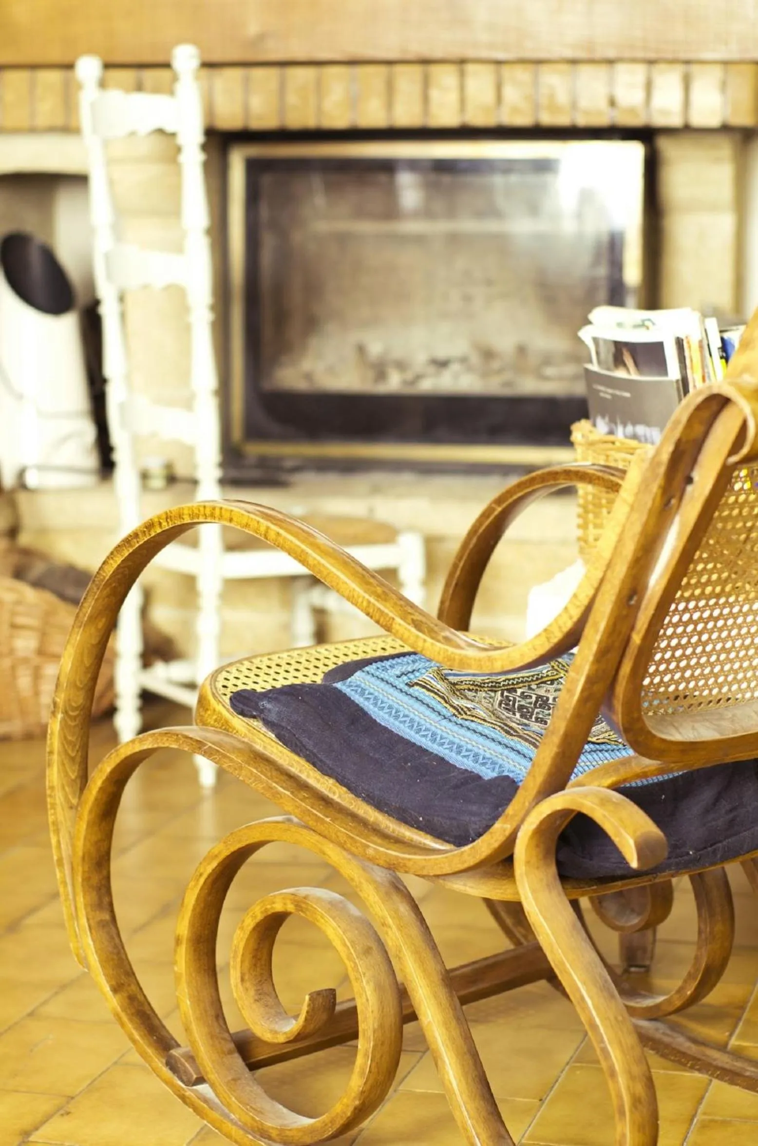 Decorative detail in Gite Fa Mille maison bleu