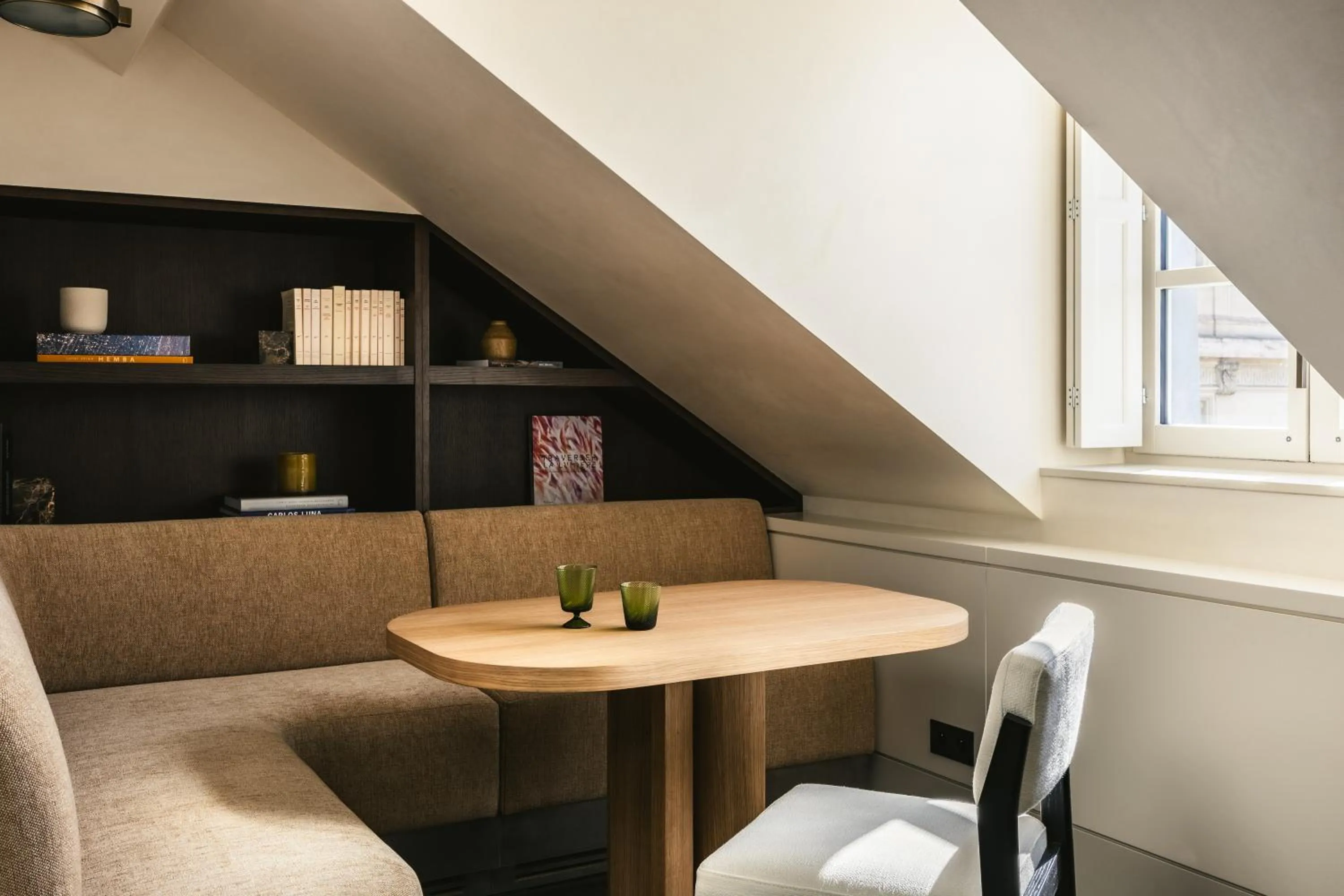 Seating area in Mondovi Luxury Suites