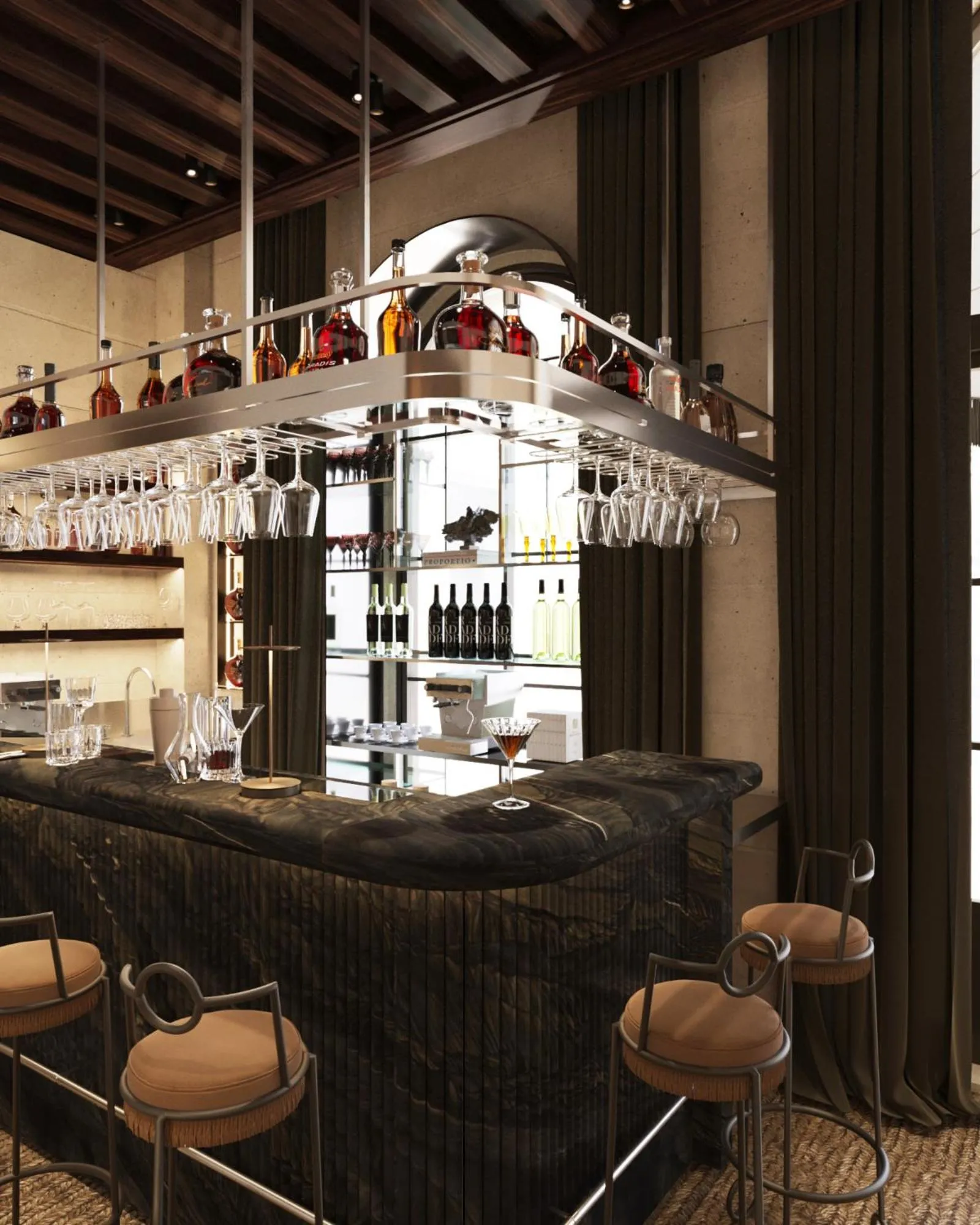 Lounge or bar in Mondovi Luxury Suites