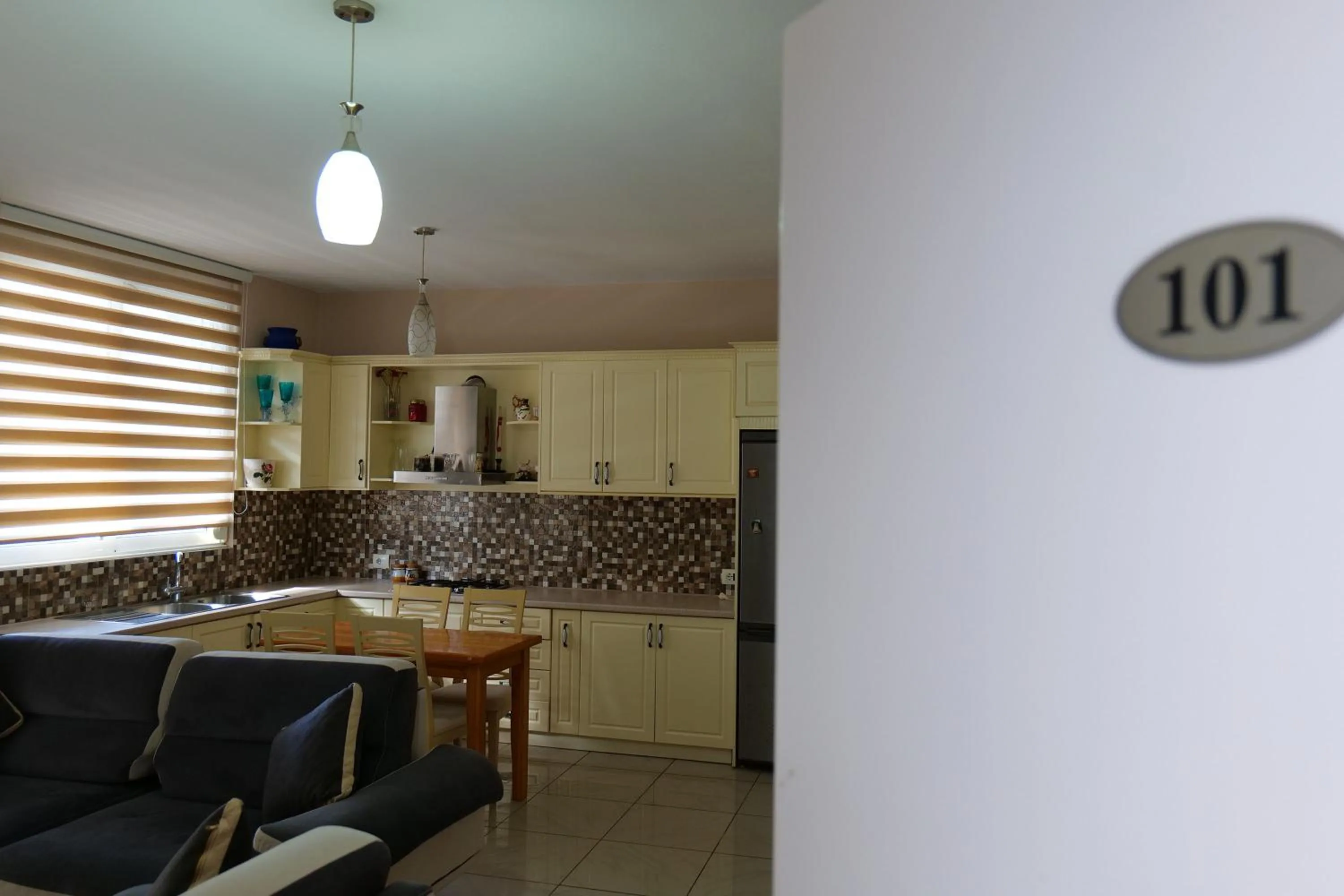 Kitchen or kitchenette in Hotel Jali