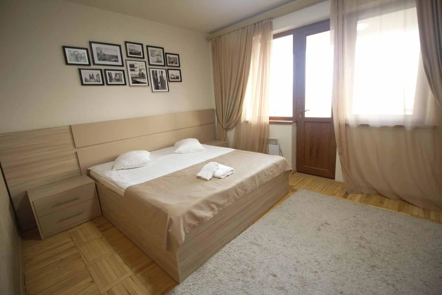 Bed in Cross Apartments and Tours