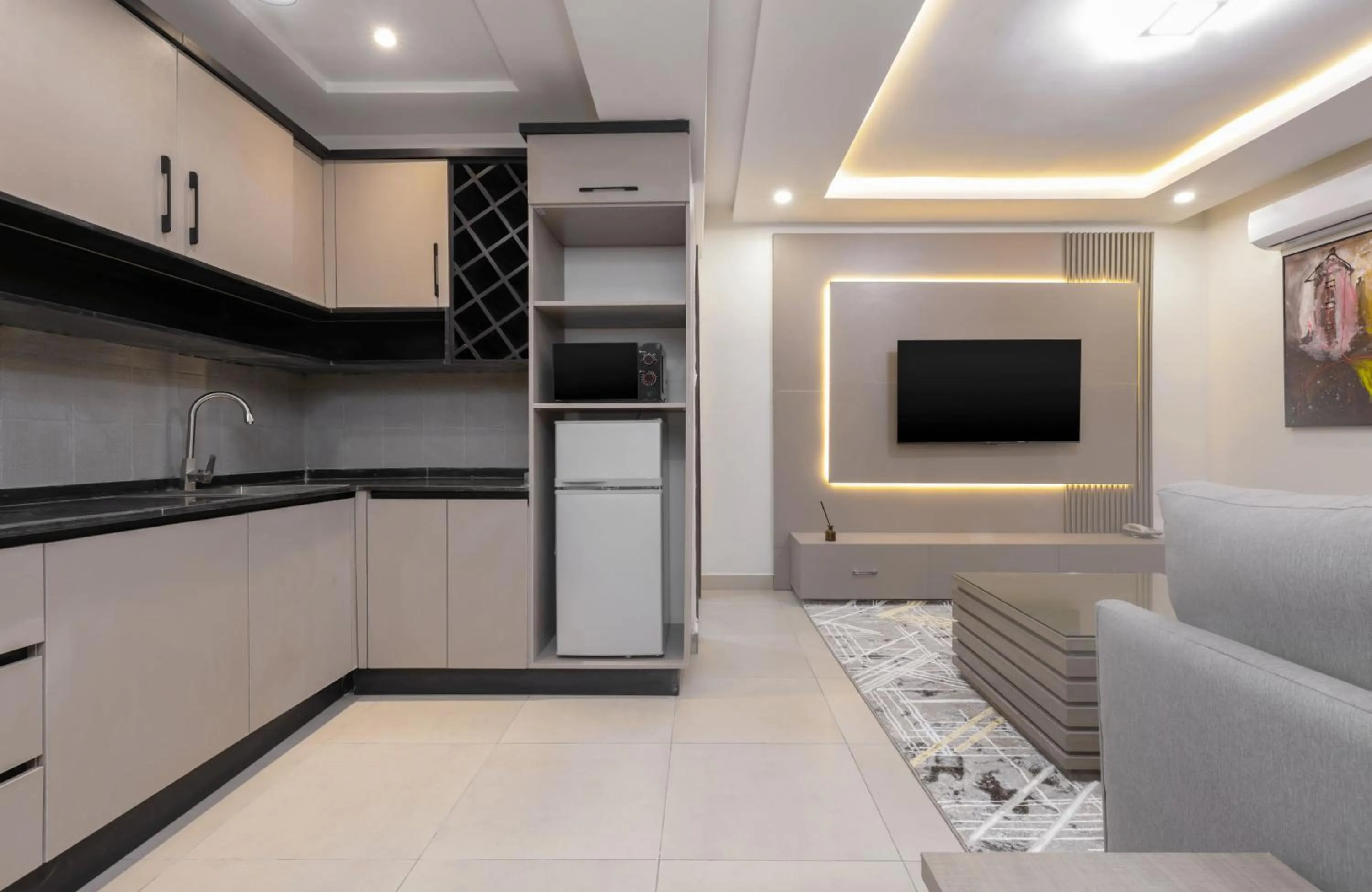 Kitchen or kitchenette in AIN Apartments