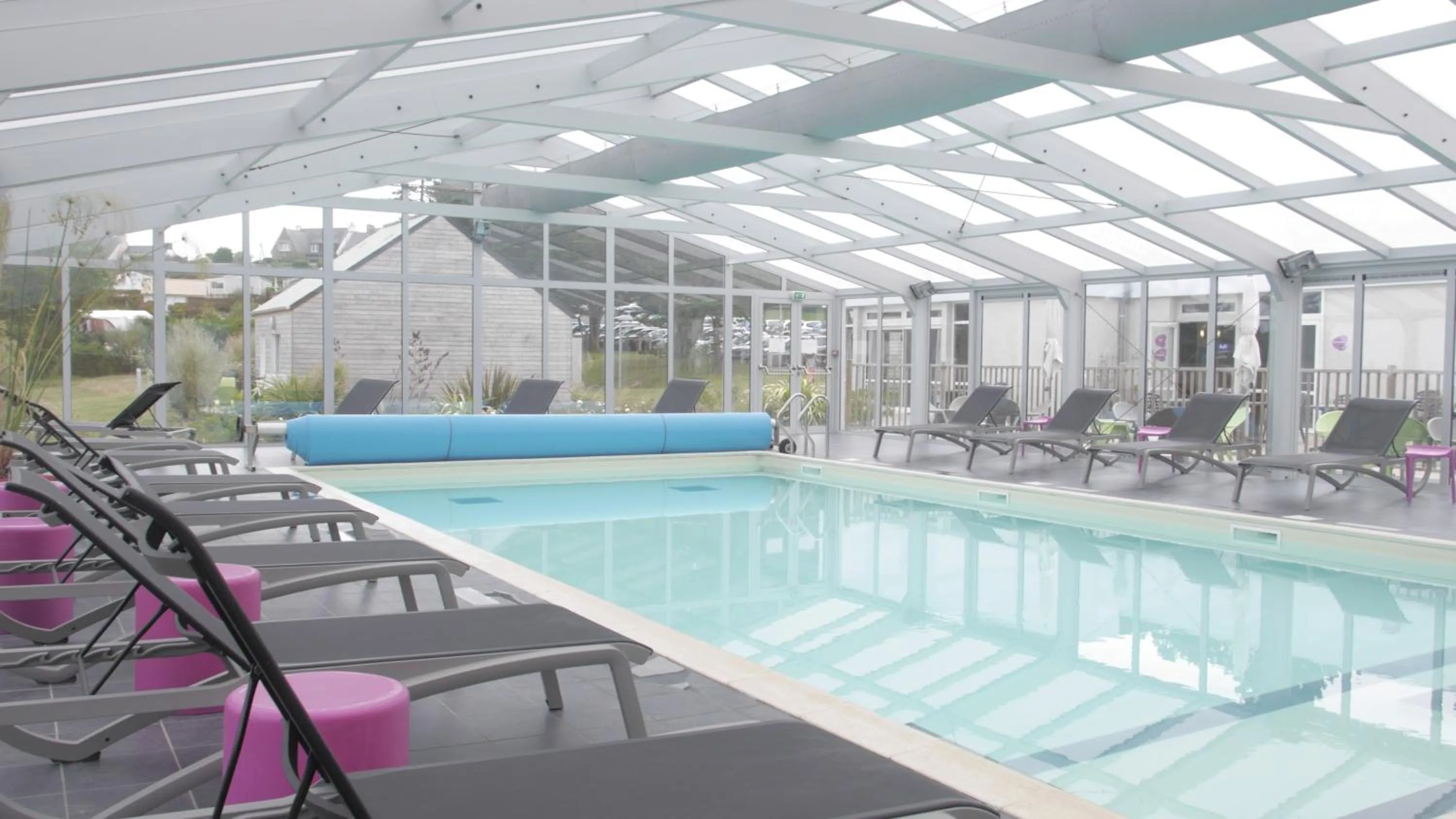 Swimming pool in VVF La côte d'Emeraude Saint-Cast-le-Guildo