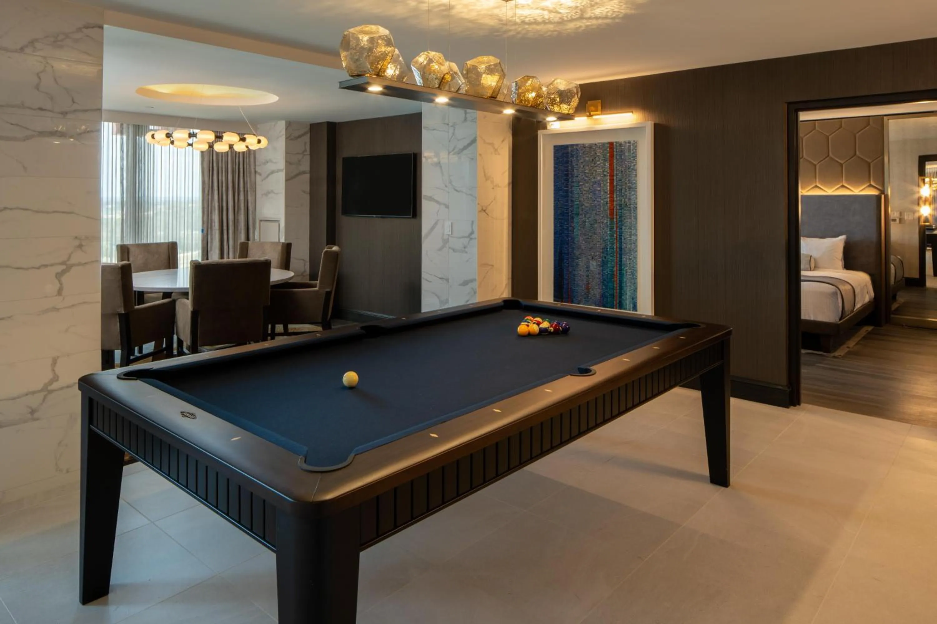 Living room, Bed in Live Casino & Hotel Louisiana, Curio Collection by Hilton