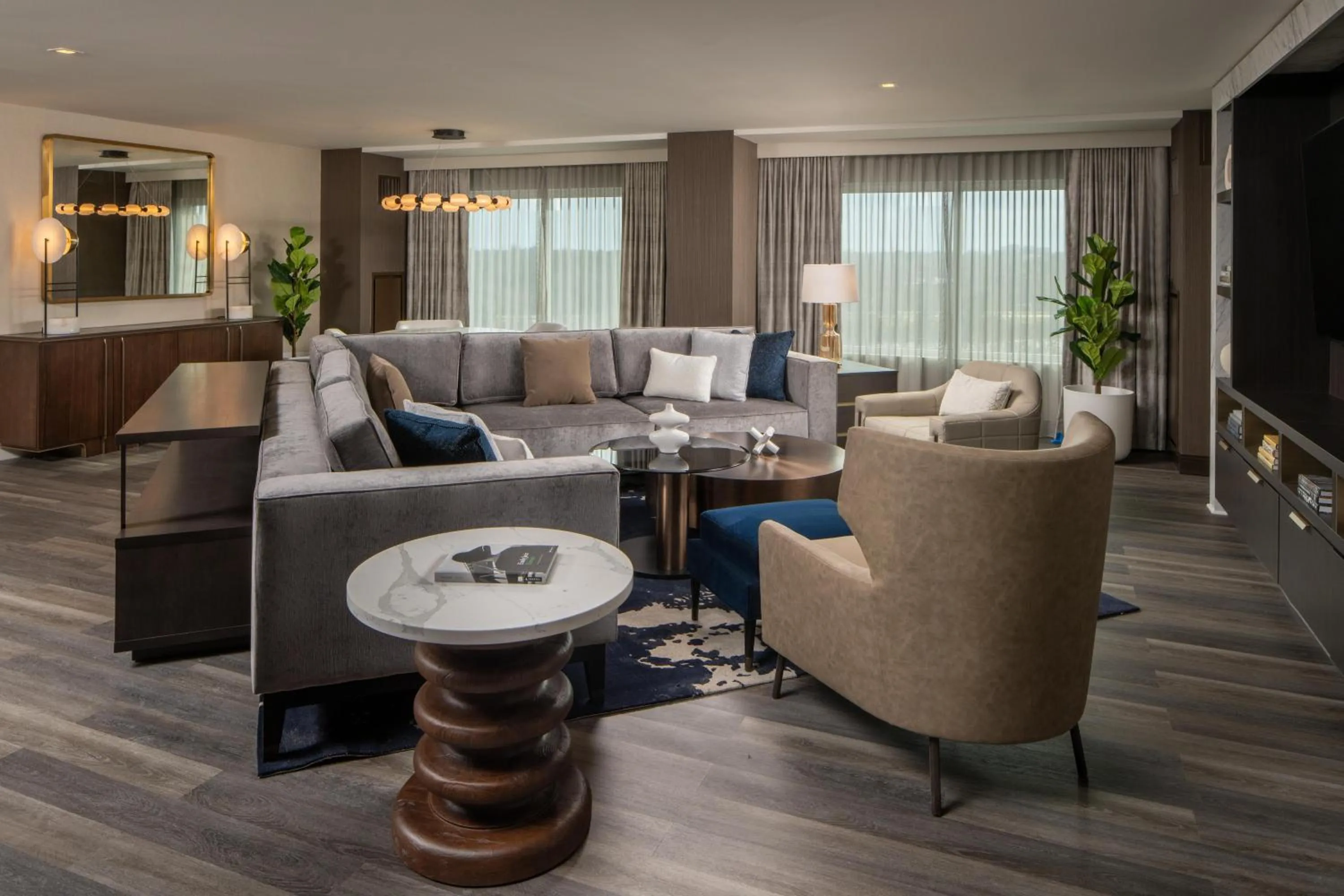 Living room in Live Casino & Hotel Louisiana, Curio Collection by Hilton