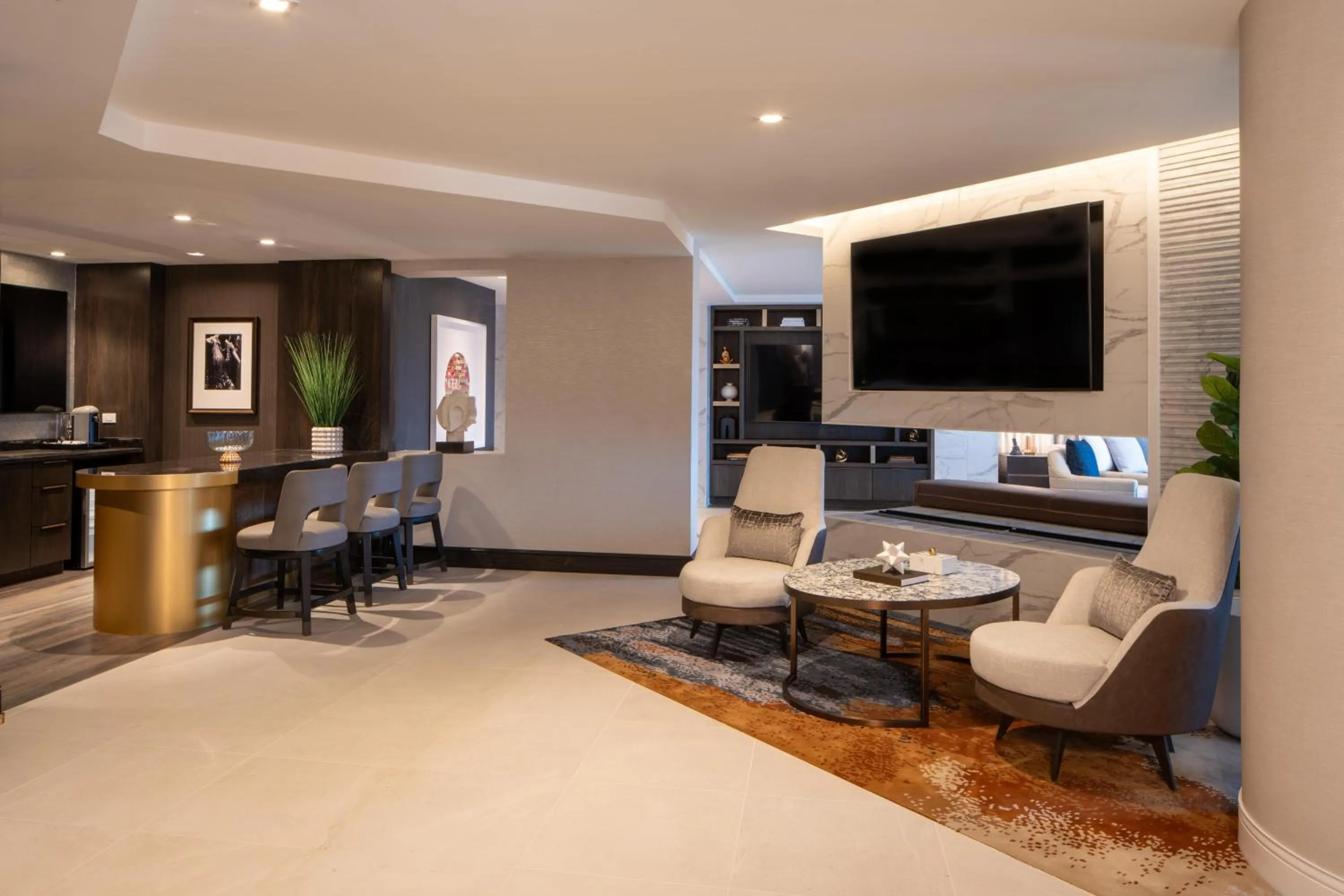 Living room in Live Casino & Hotel Louisiana, Curio Collection by Hilton