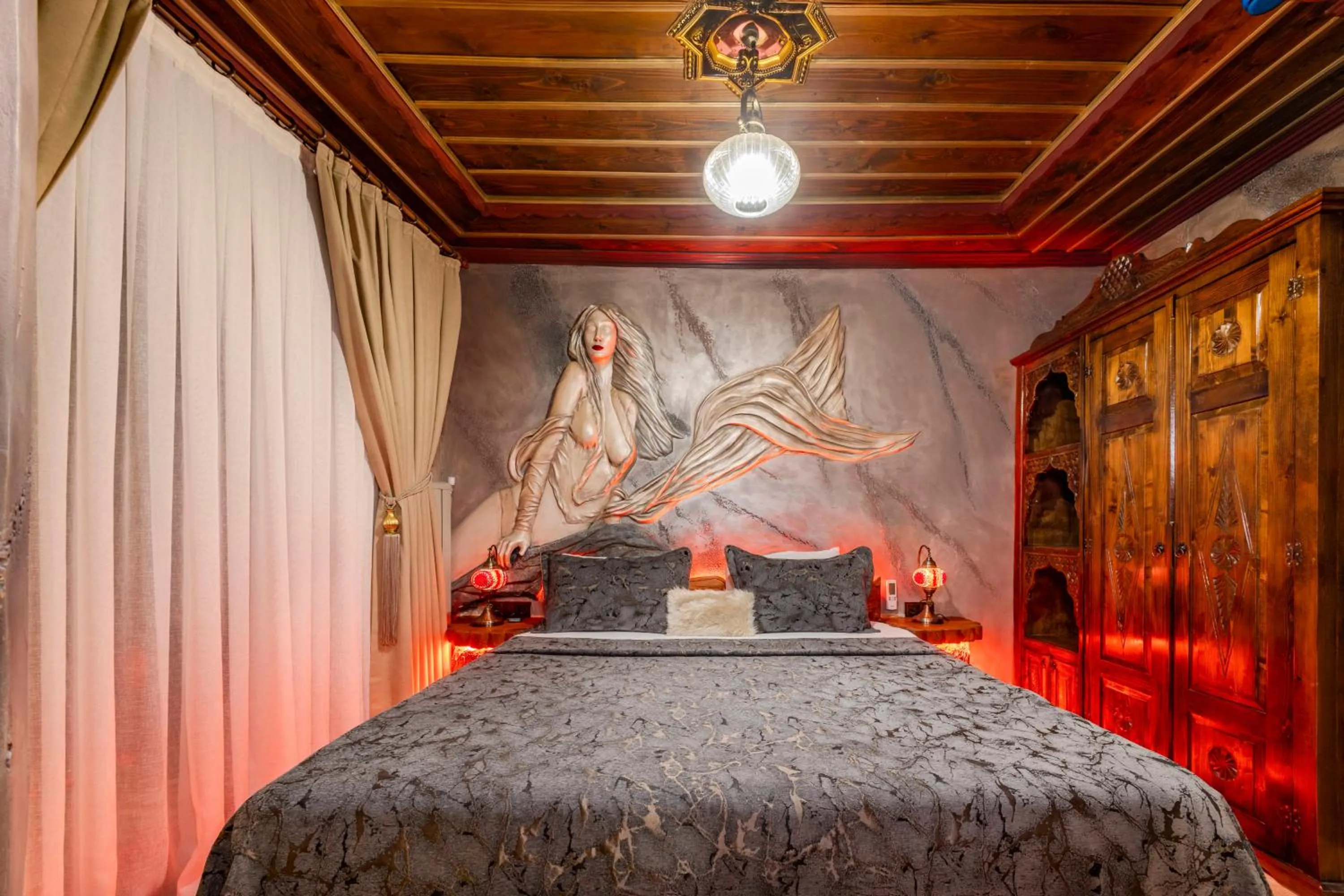 Bedroom, Bed in Historical Goreme House