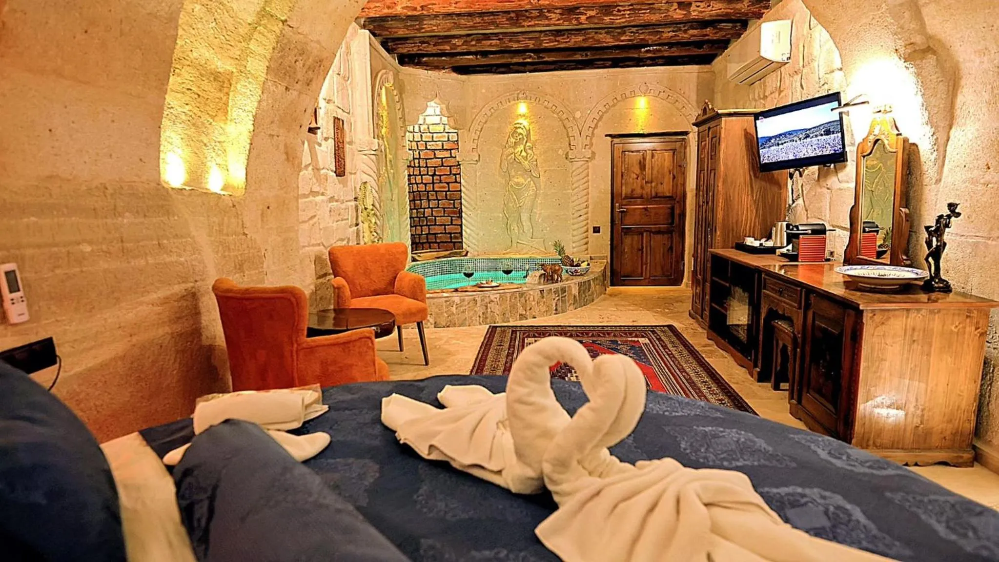 Bed in Historical Goreme House