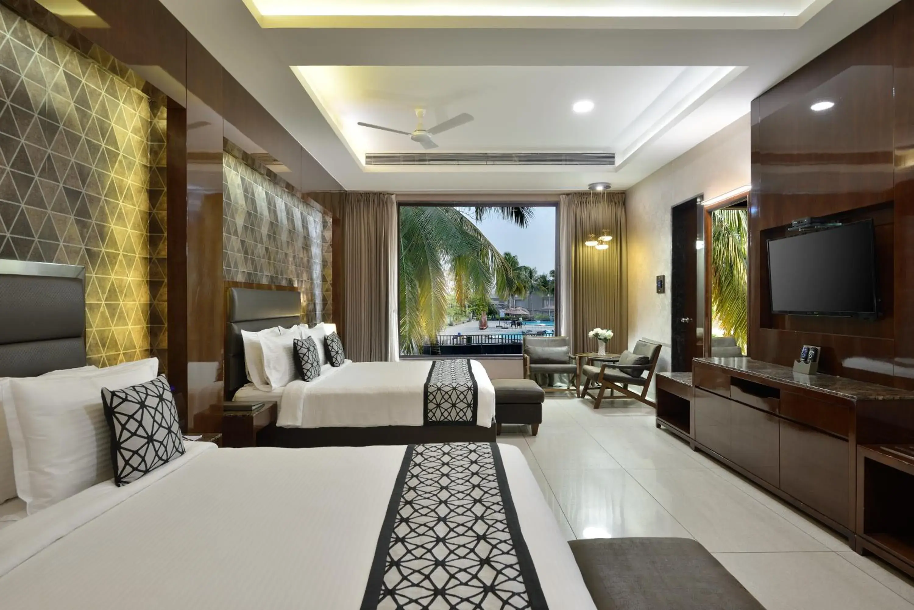 Luxury Deluxe Garden View in Treat Resort Silvassa Luxury Deluxe Garden View in Treat Resort Silvassa