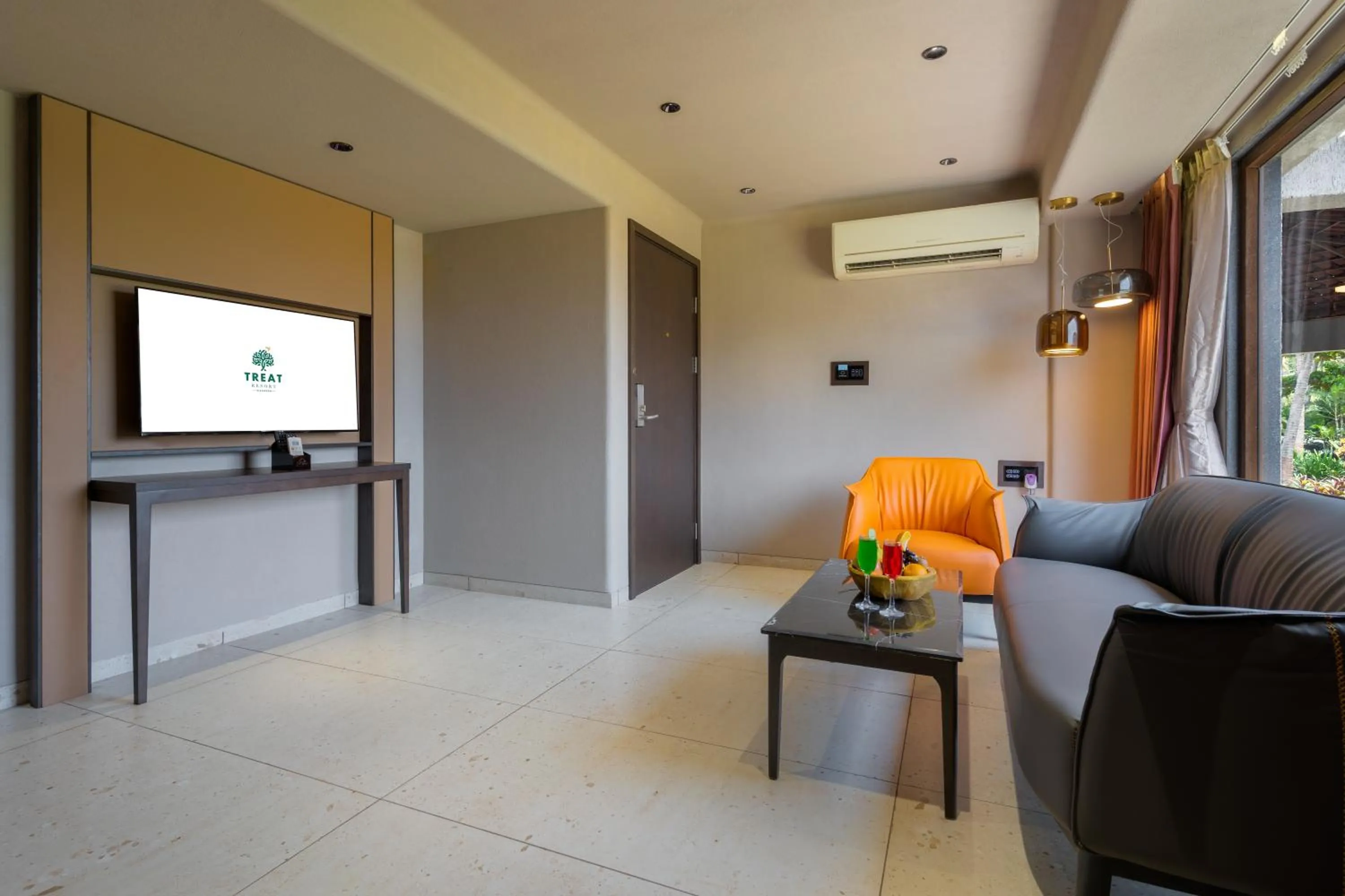 Seating area in Treat Resort Silvassa