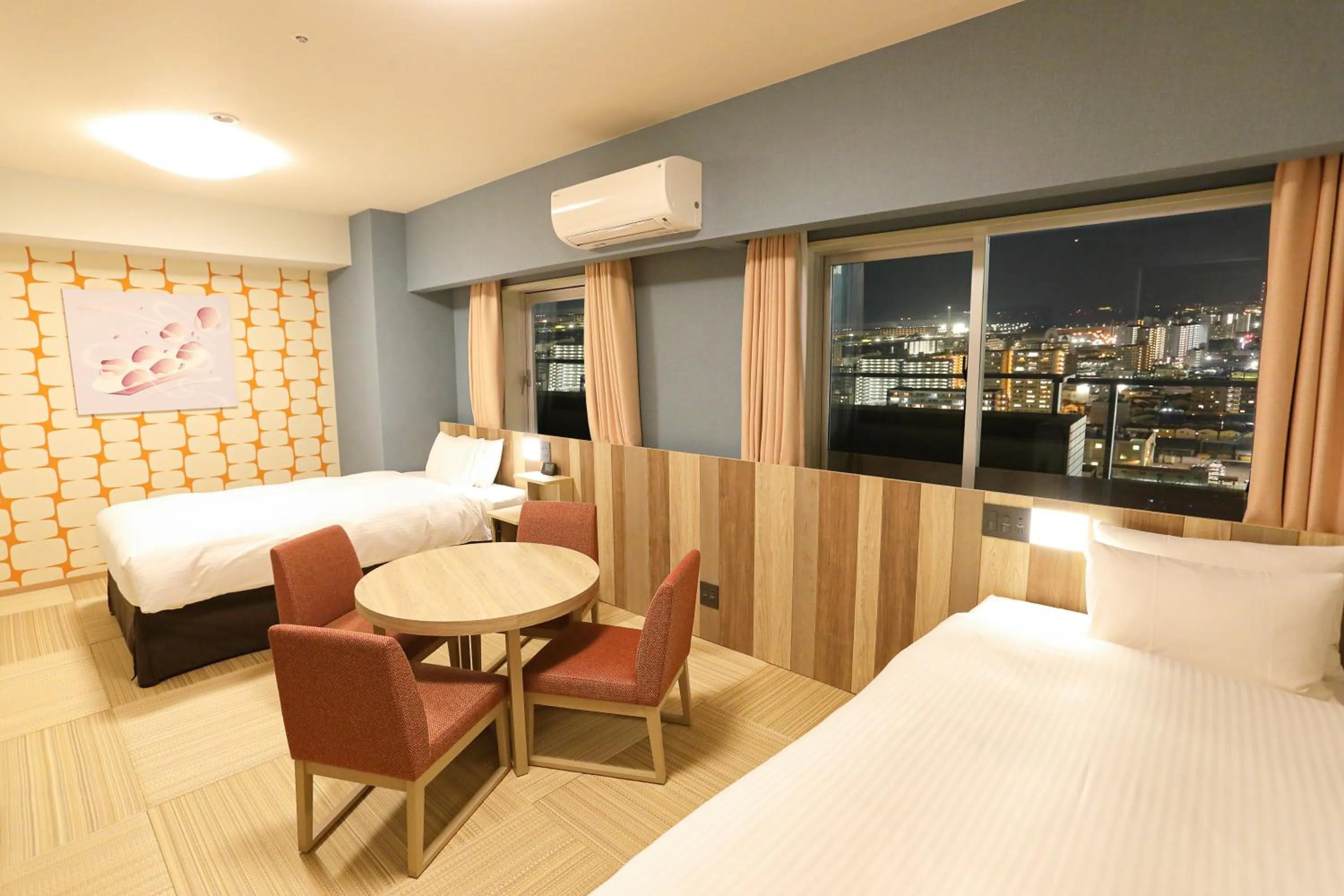 Bedroom, Bed in Hiyori Hotel Osaka Suminoekoen Station