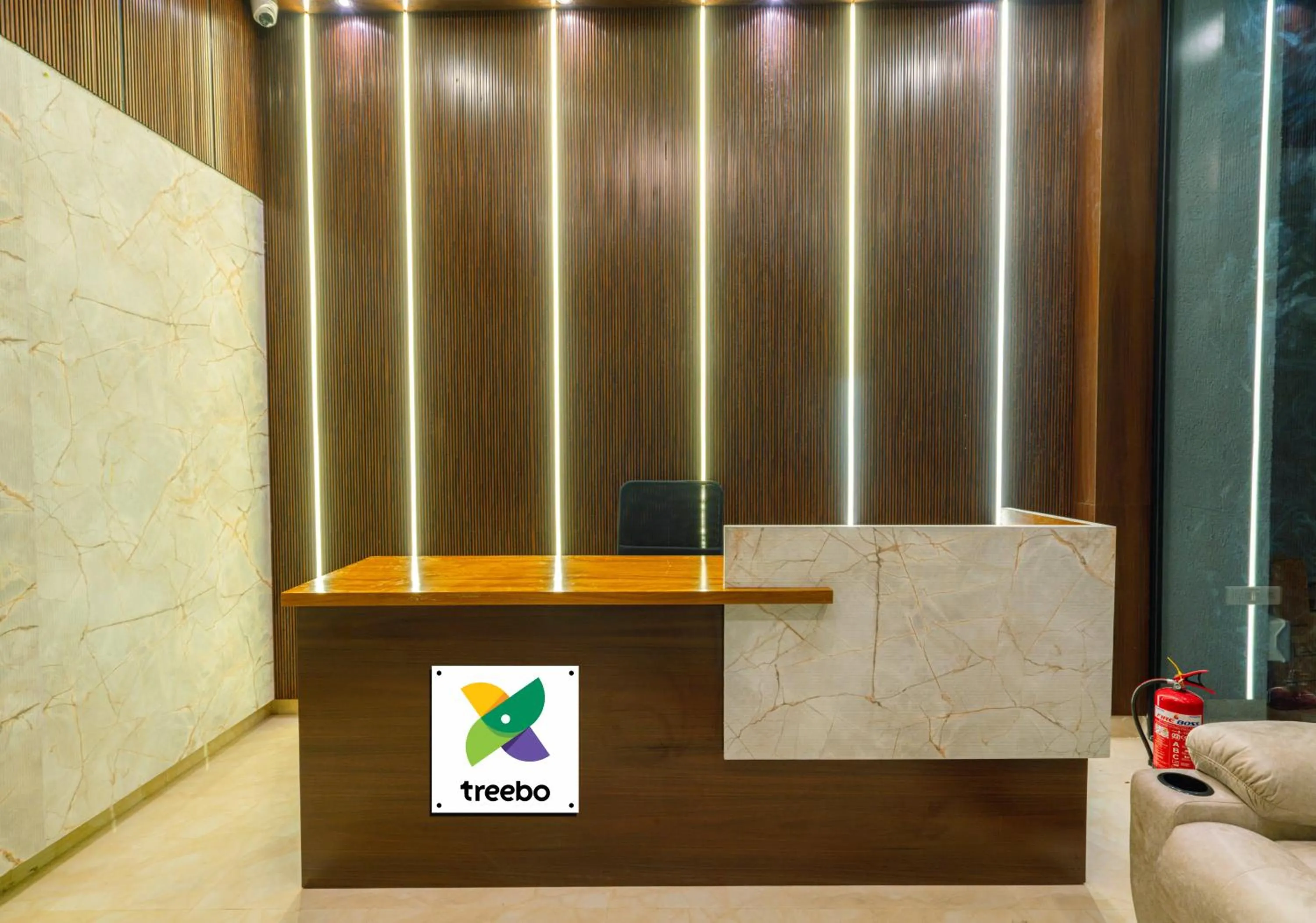 Lobby or reception in Treebo The Living Tree Khairatabad