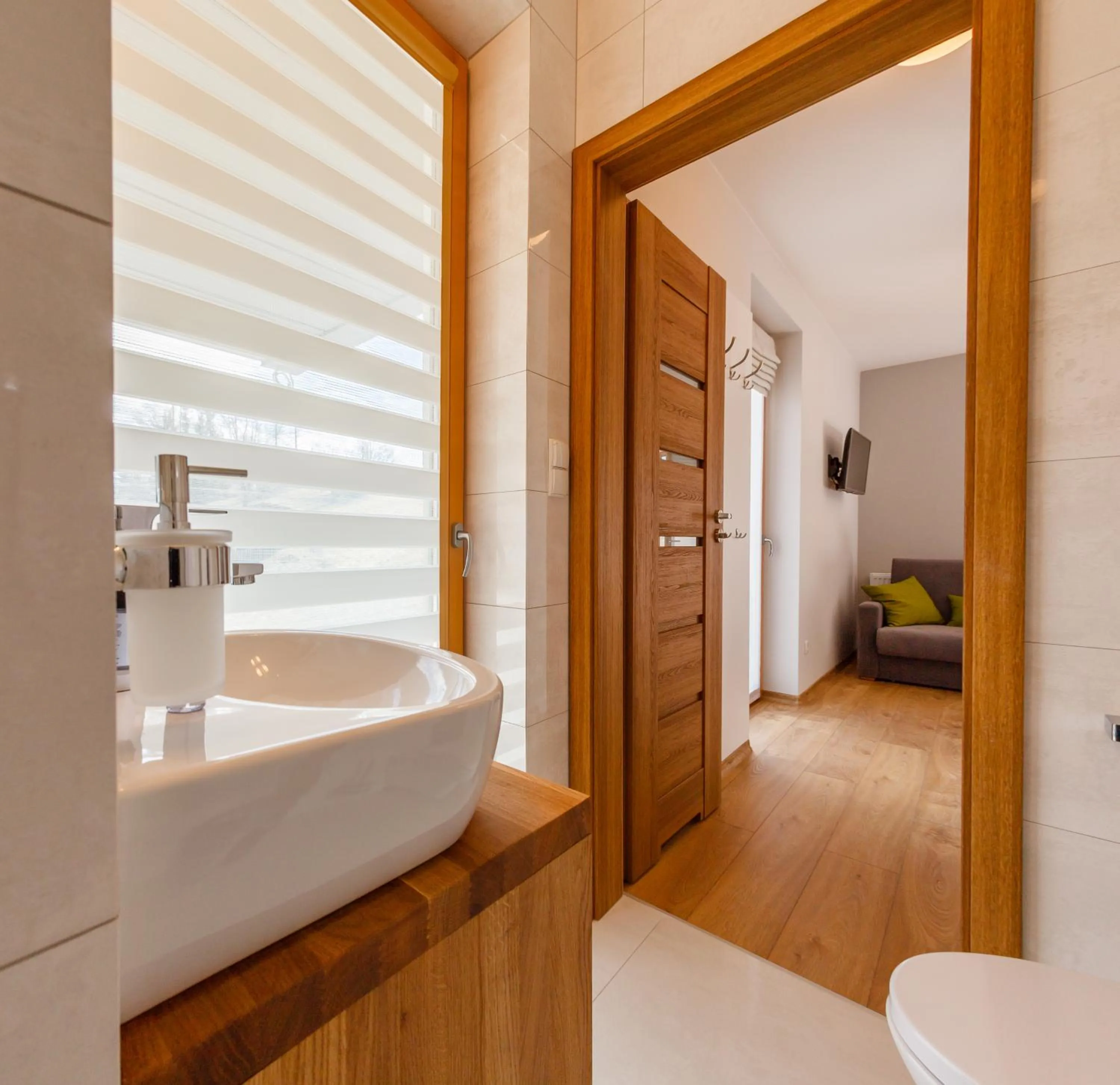 Bathroom, Bed in Smrekowa Polana Resort & Spa