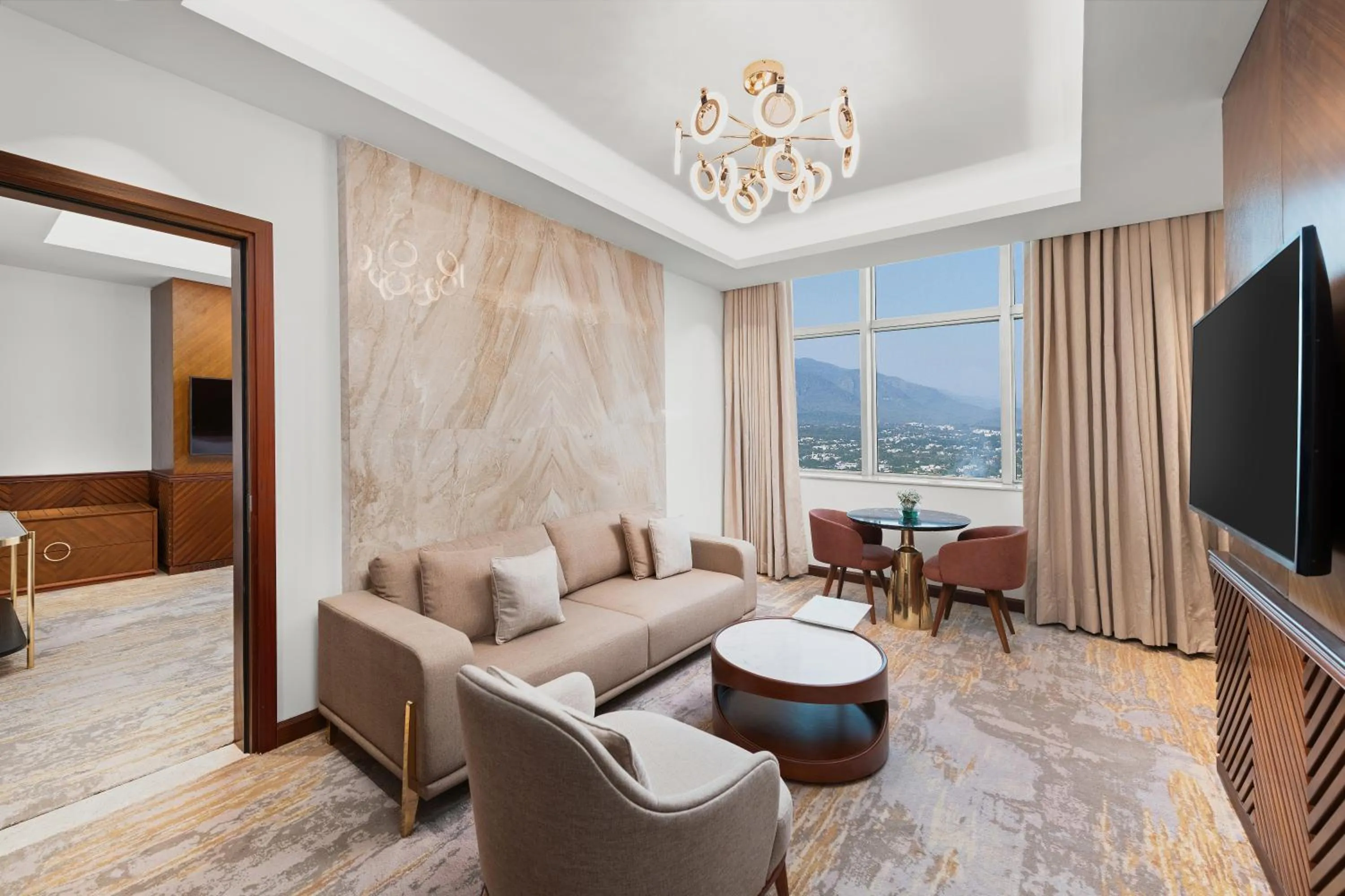 Seating area in Movenpick Hotel Centaurus Islamabad