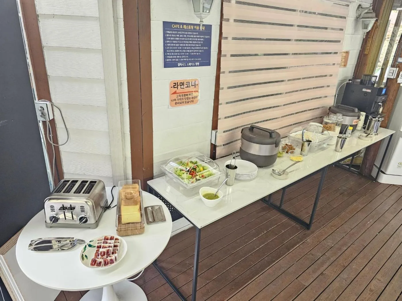 Buffet breakfast in Galaxy X Hotel Type Caravan Glamping & Pension