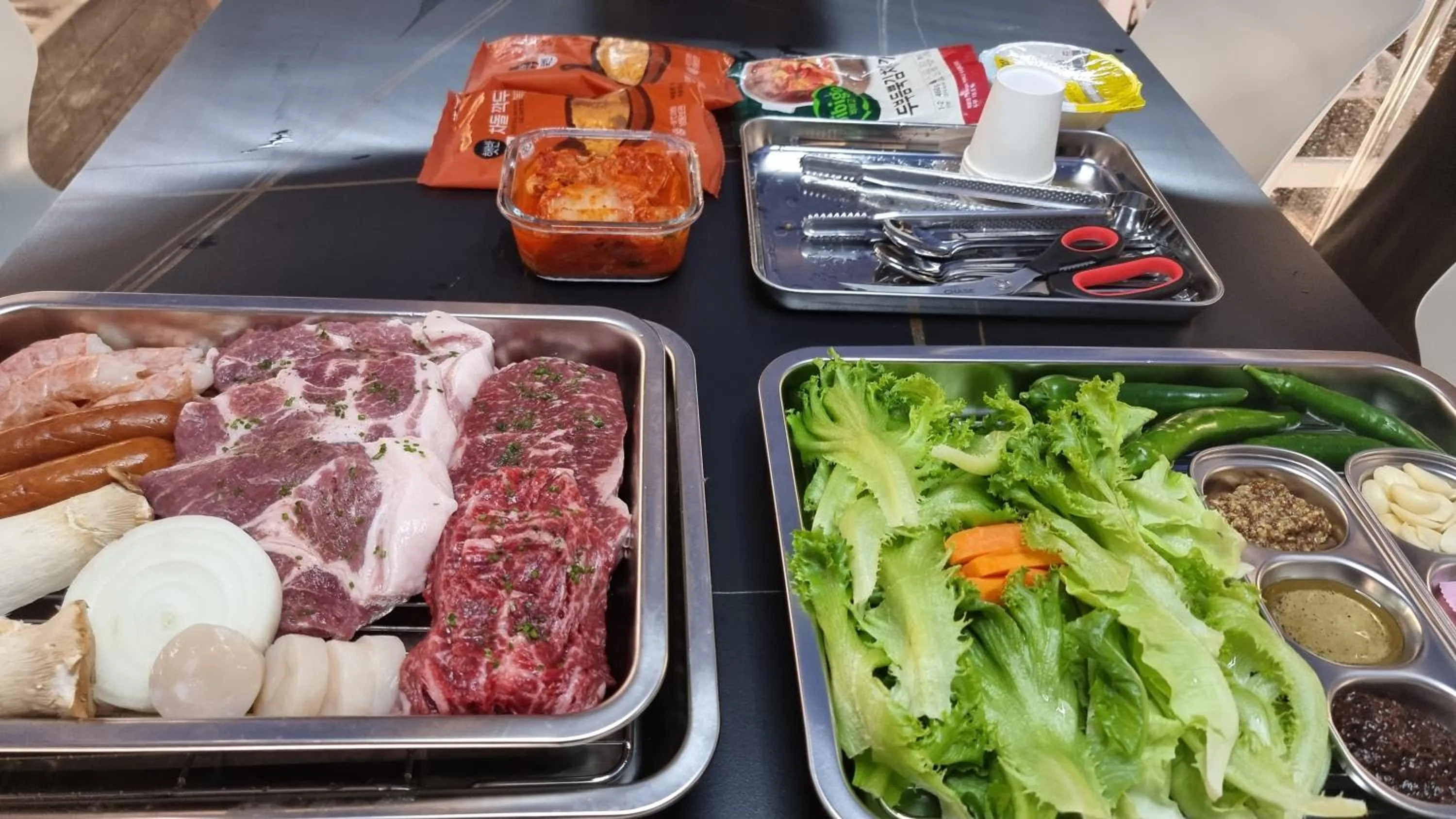 BBQ facilities in Galaxy X Hotel Type Caravan Glamping & Pension