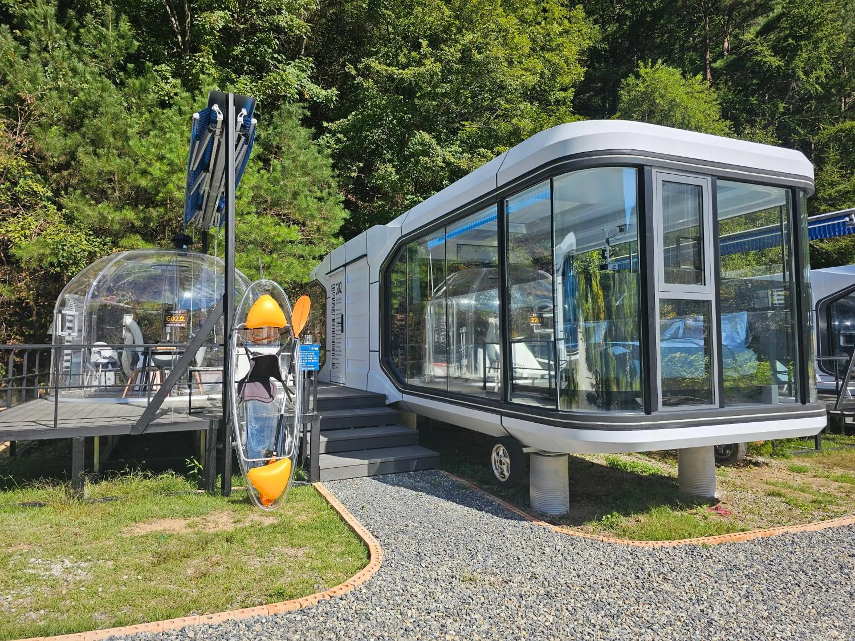 Property building in Galaxy X Hotel Type Caravan Glamping & Pension