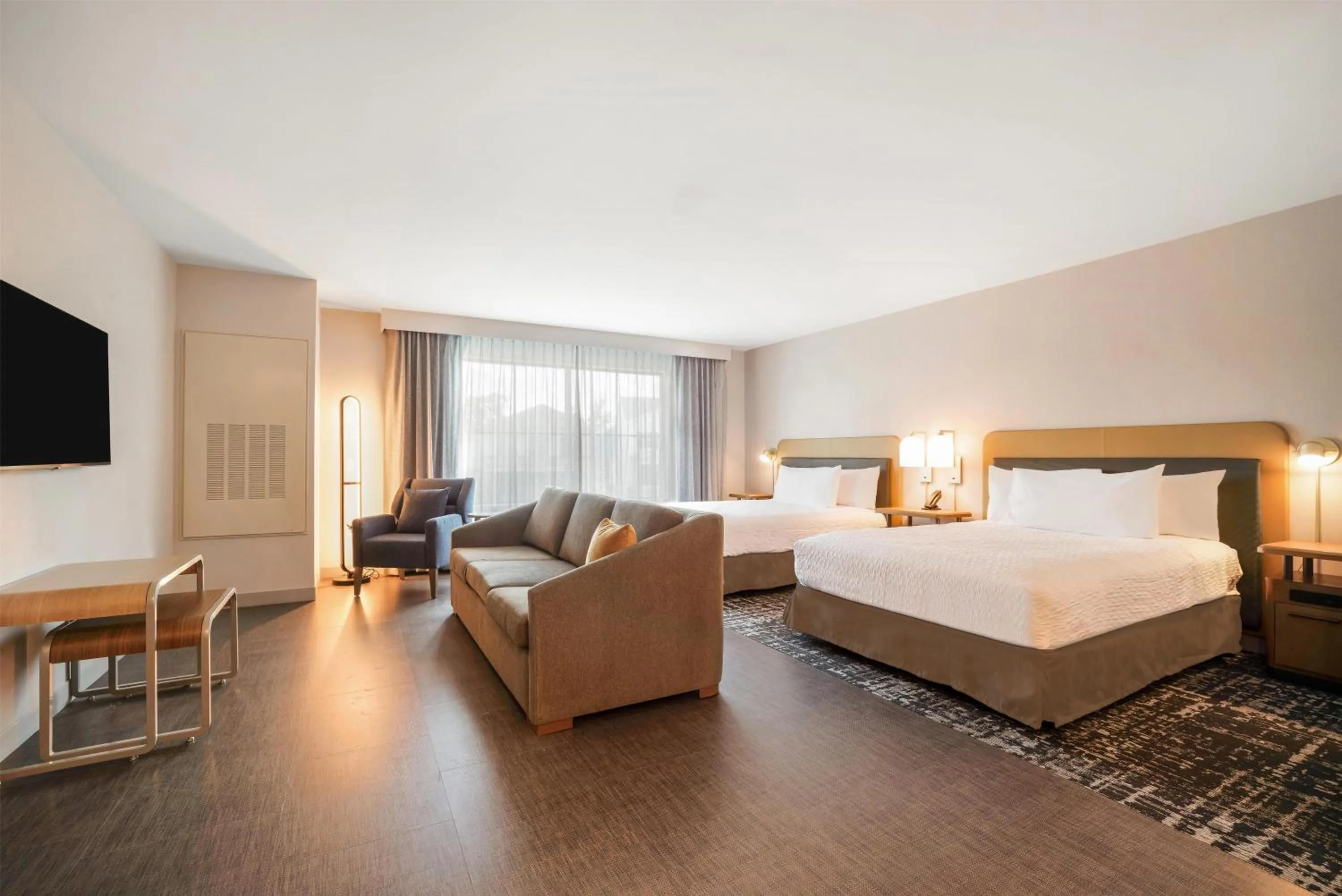 Living room, Bed in Homewood Suites By Hilton Madison Huntsville