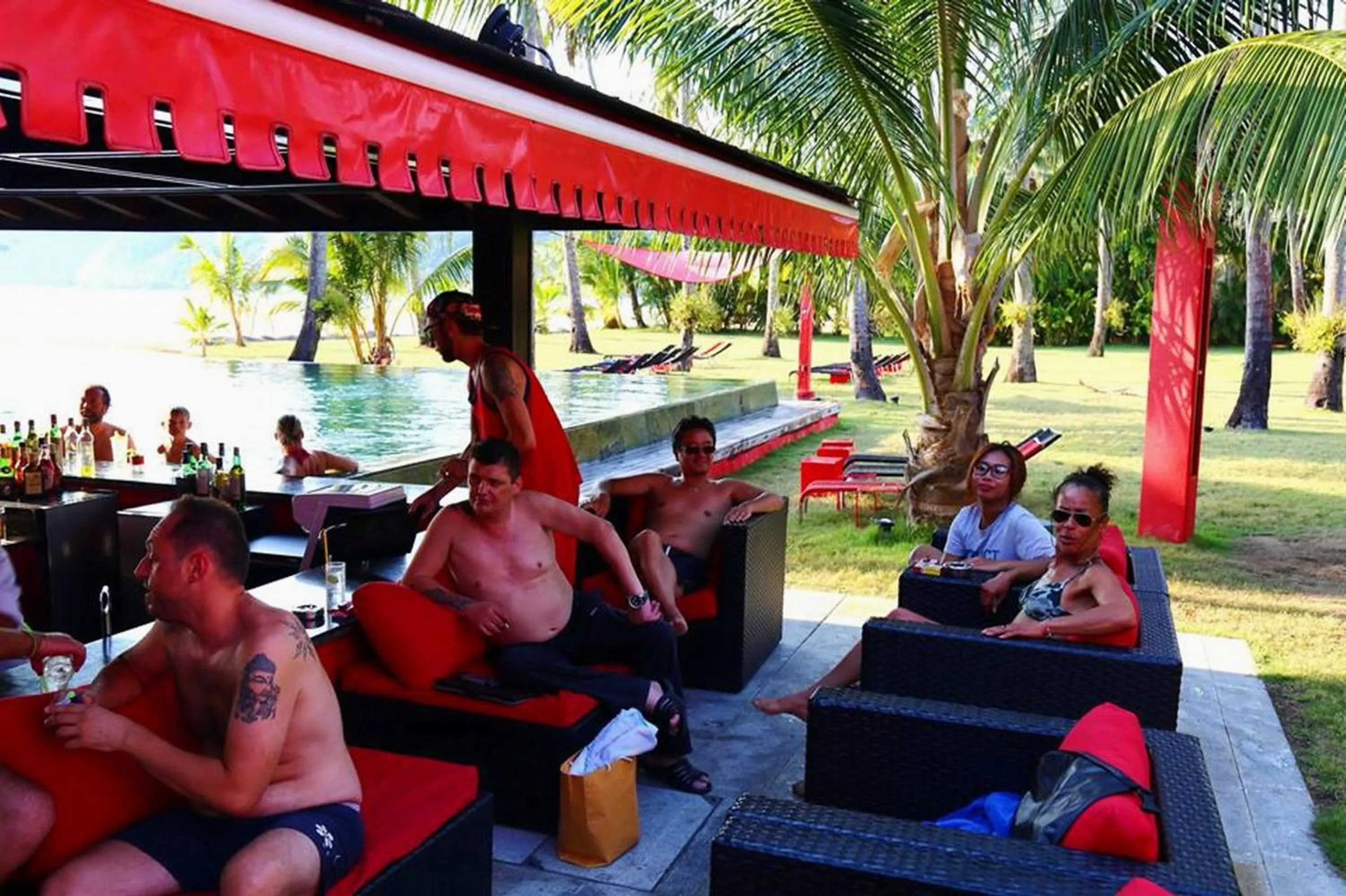 group of guests in Siam Royal View Resort Apartments