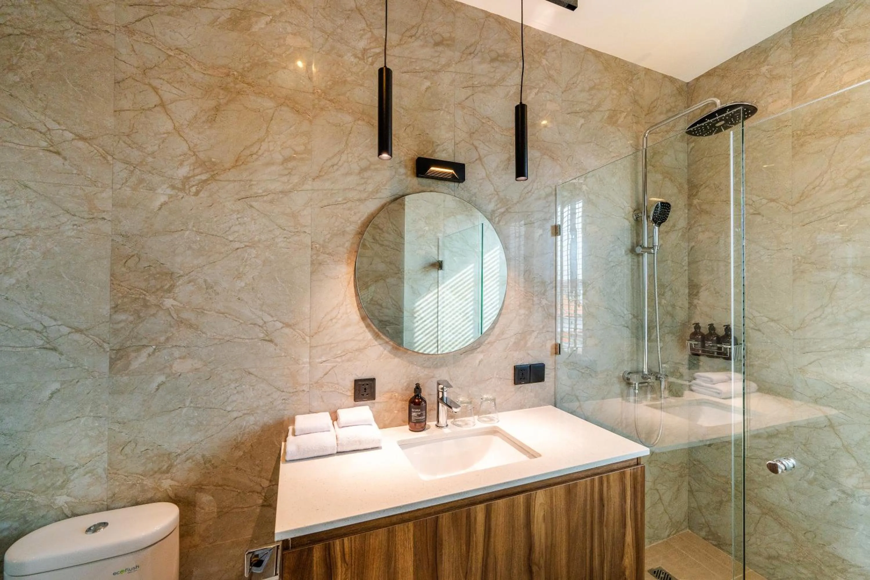 Shower in Avanya Luxury Apartment