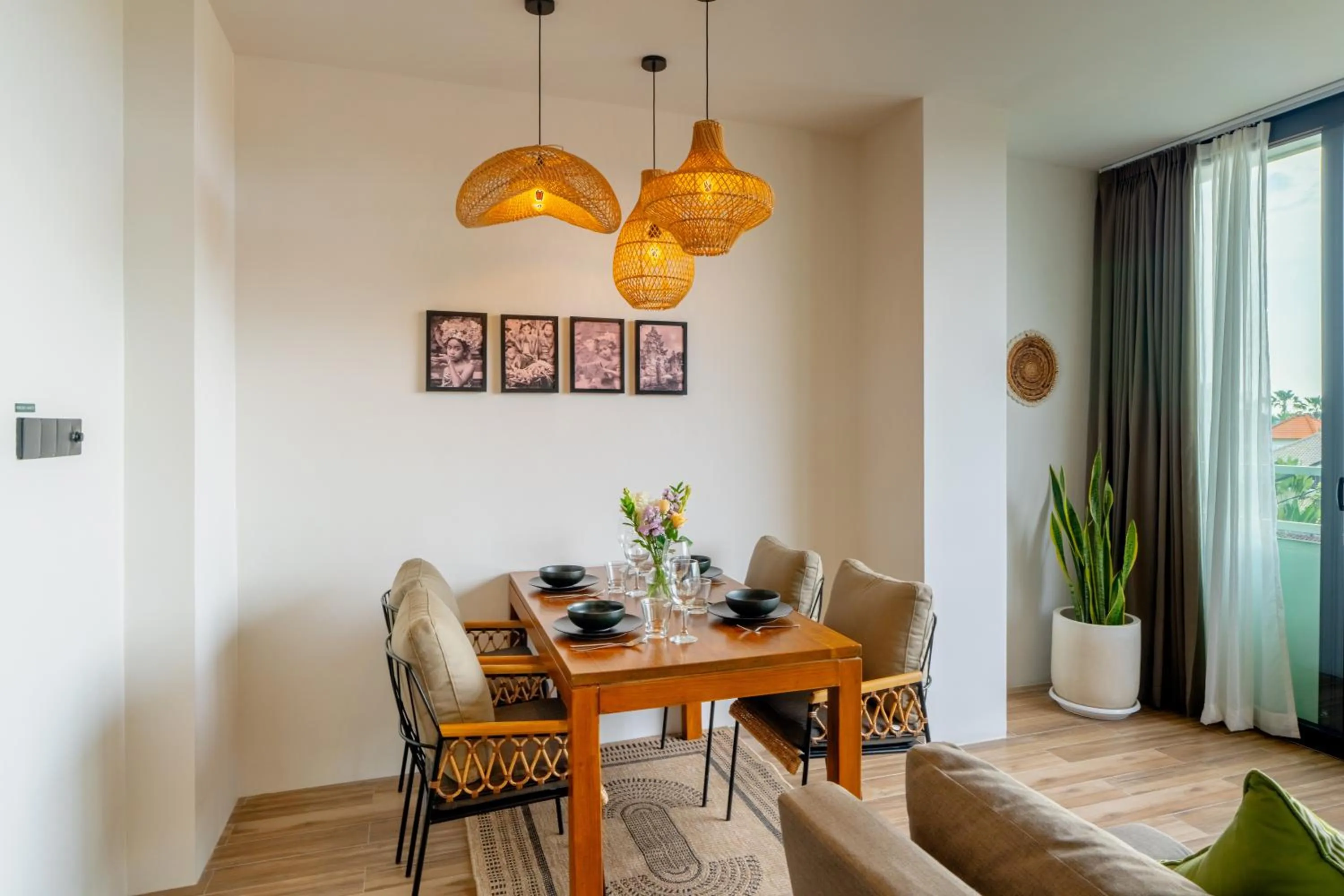 Seating area in Avanya Luxury Apartment