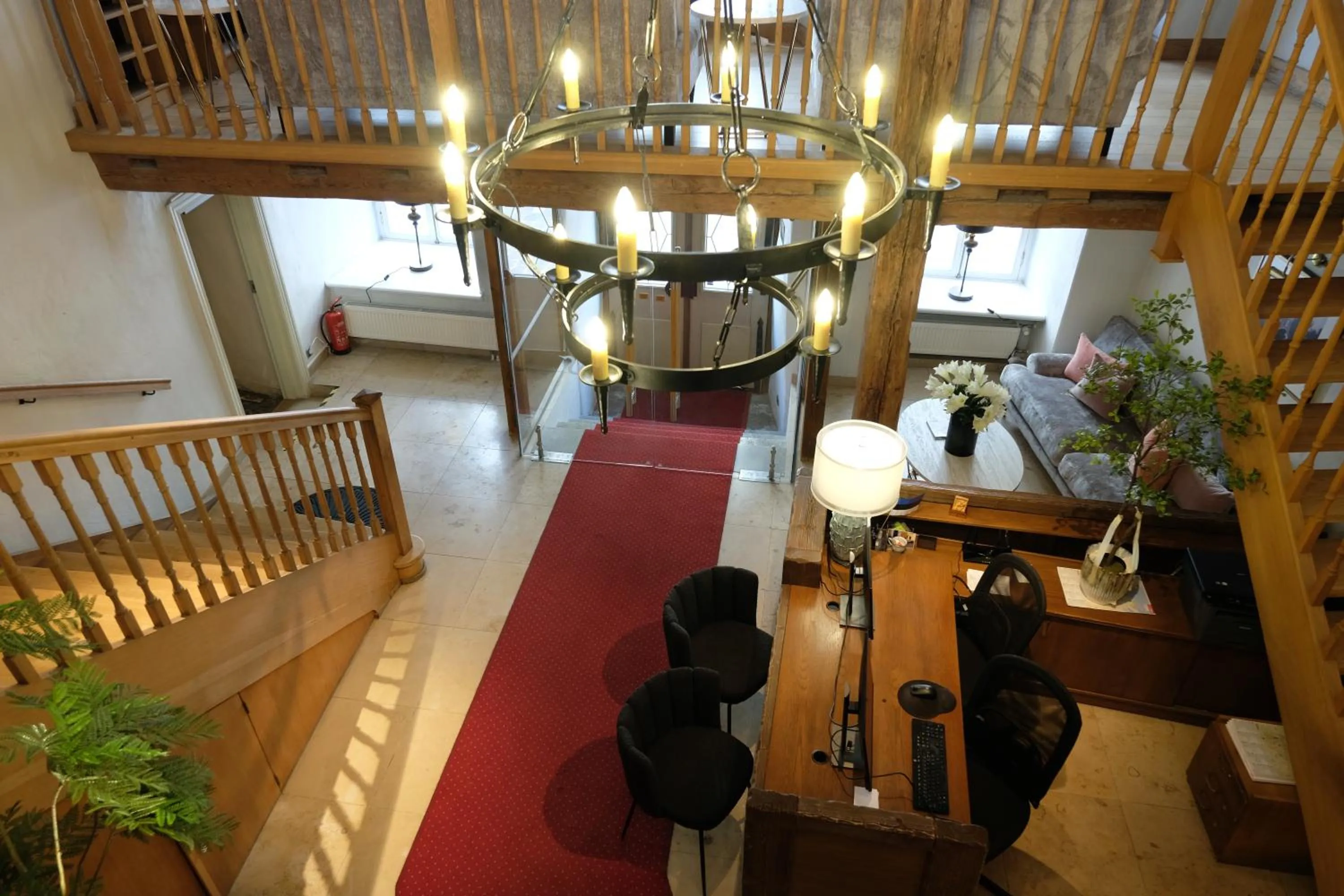 Lobby or reception in The Three Sisters Hotel