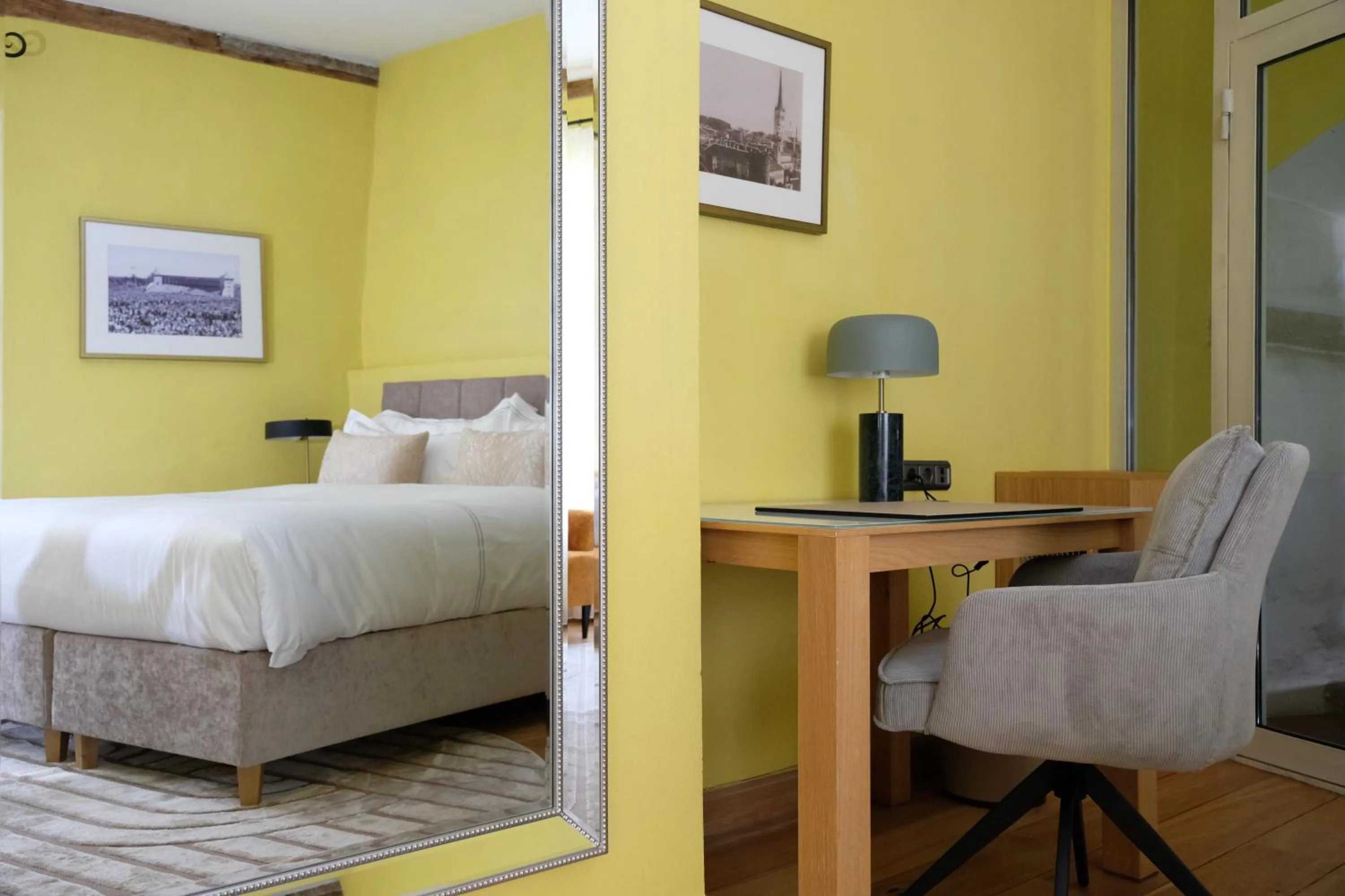 Bed in The Three Sisters Hotel