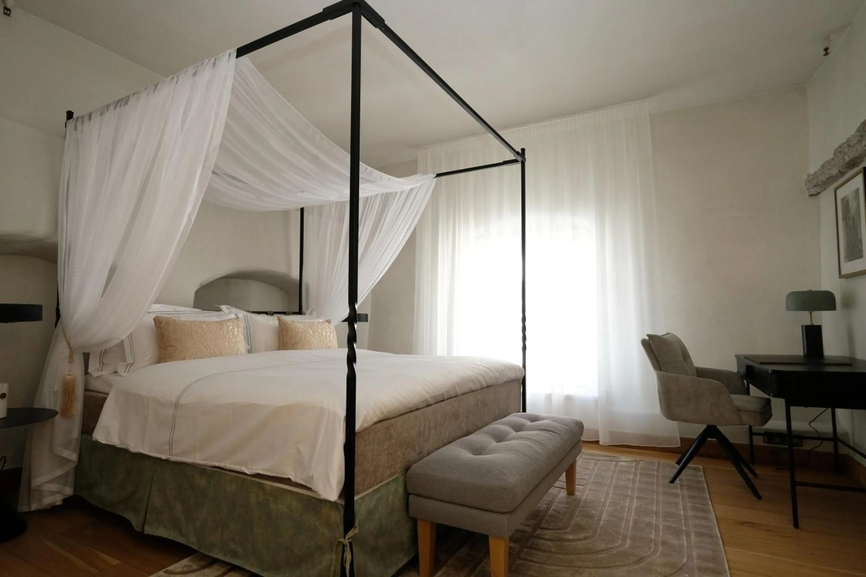 Bed in The Three Sisters Hotel