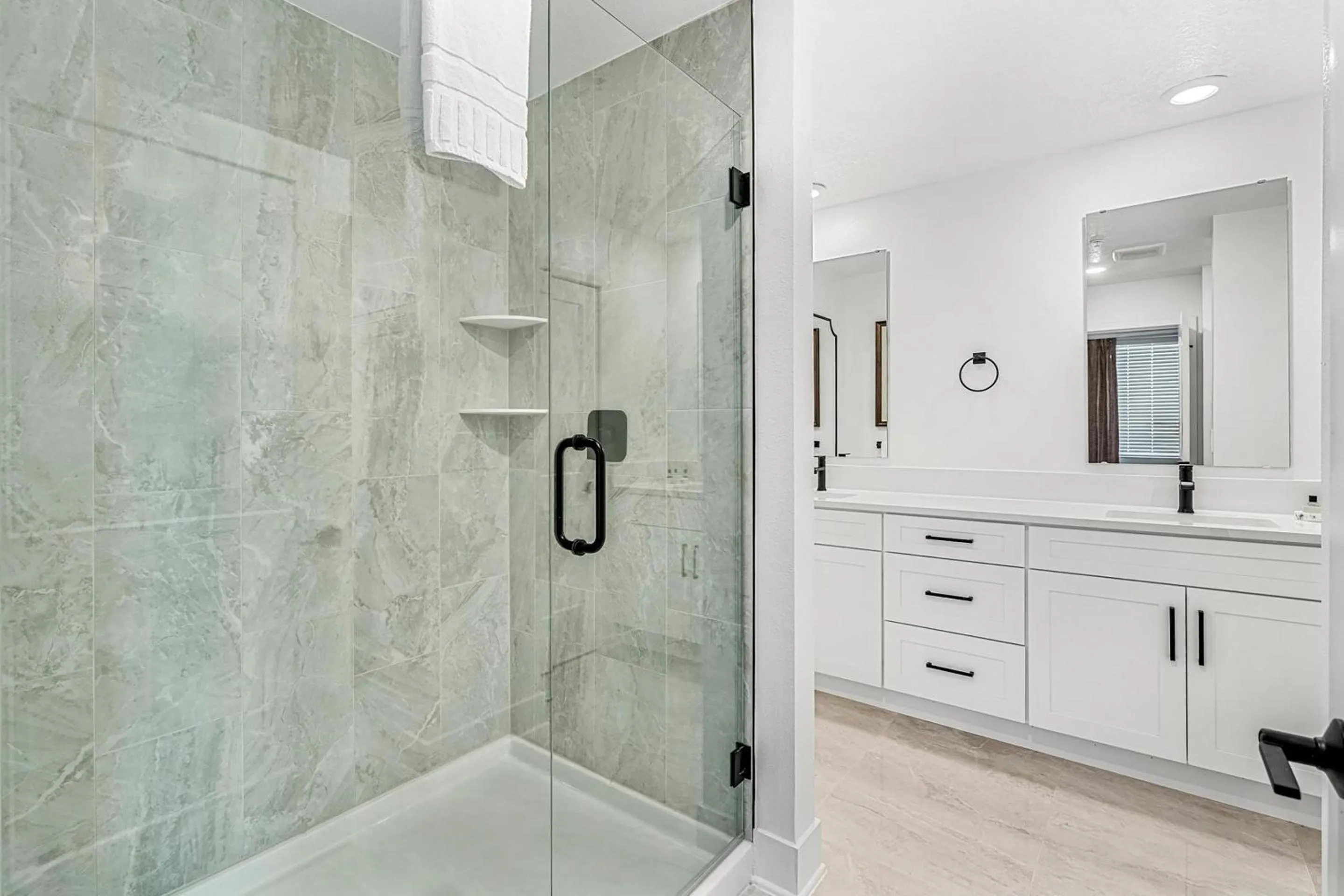 Shower in Villatel Orlando Resort, Apartments by Marriott Bonvoy