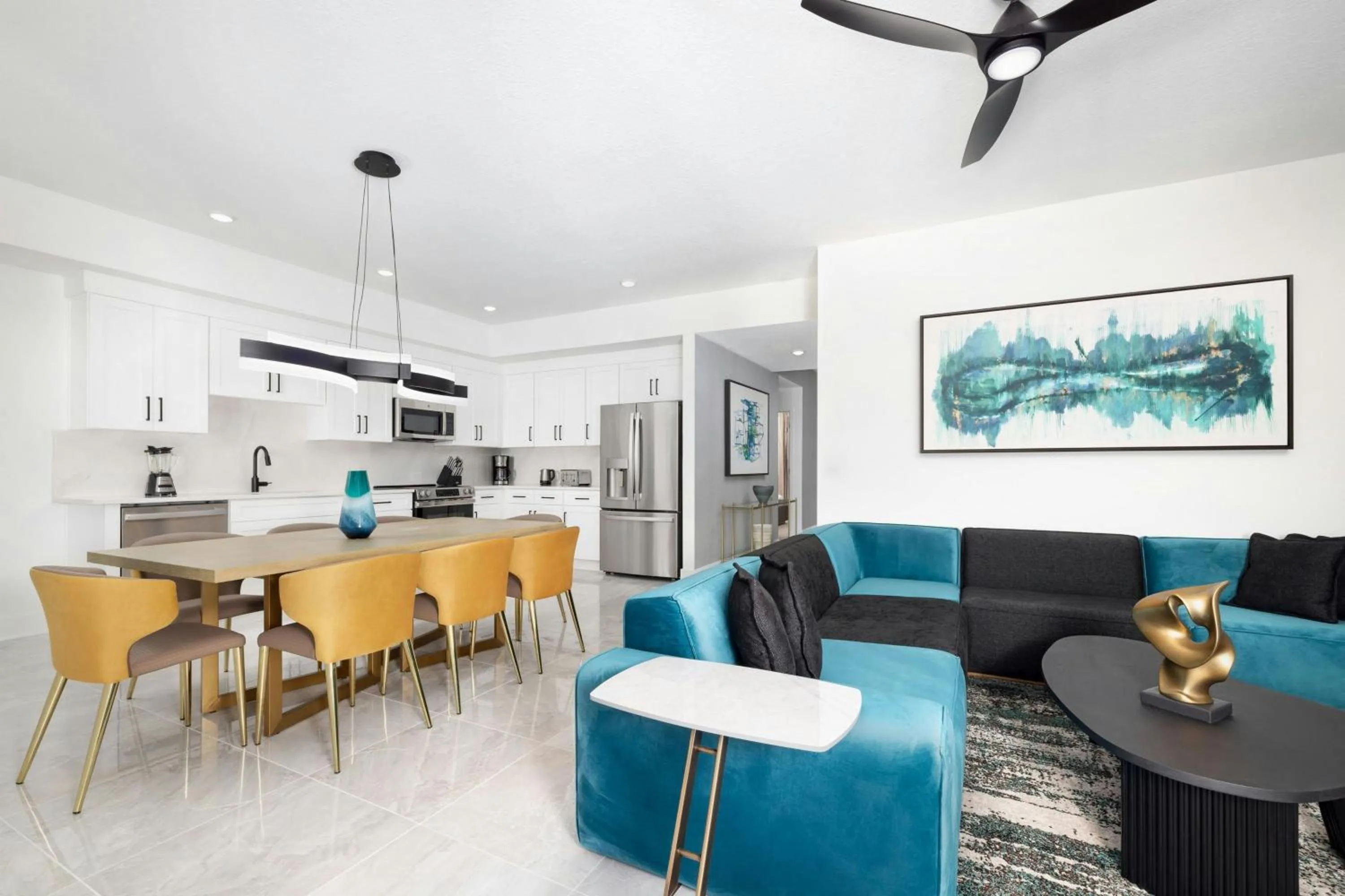 Living room in Villatel Orlando Resort, Apartments by Marriott Bonvoy