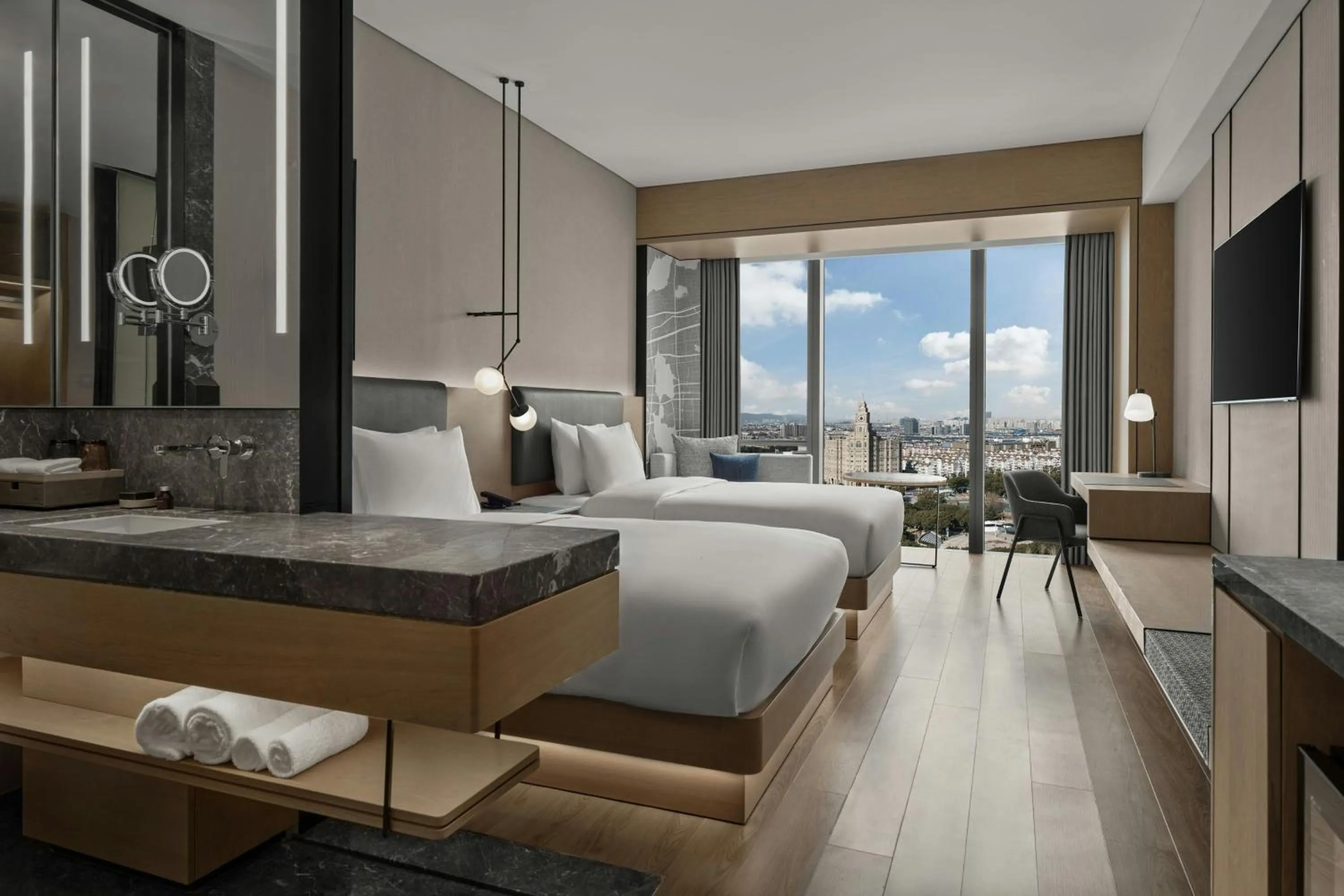 Photo of the whole room, Bed in AC Hotel Suzhou Industrial Park