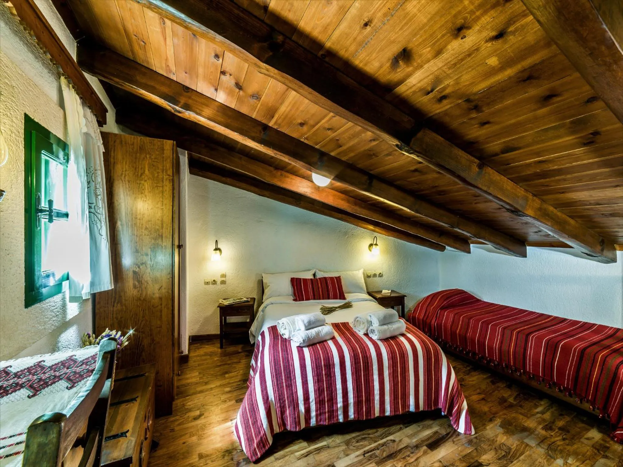 Bedroom, Bed in Villa Archanes