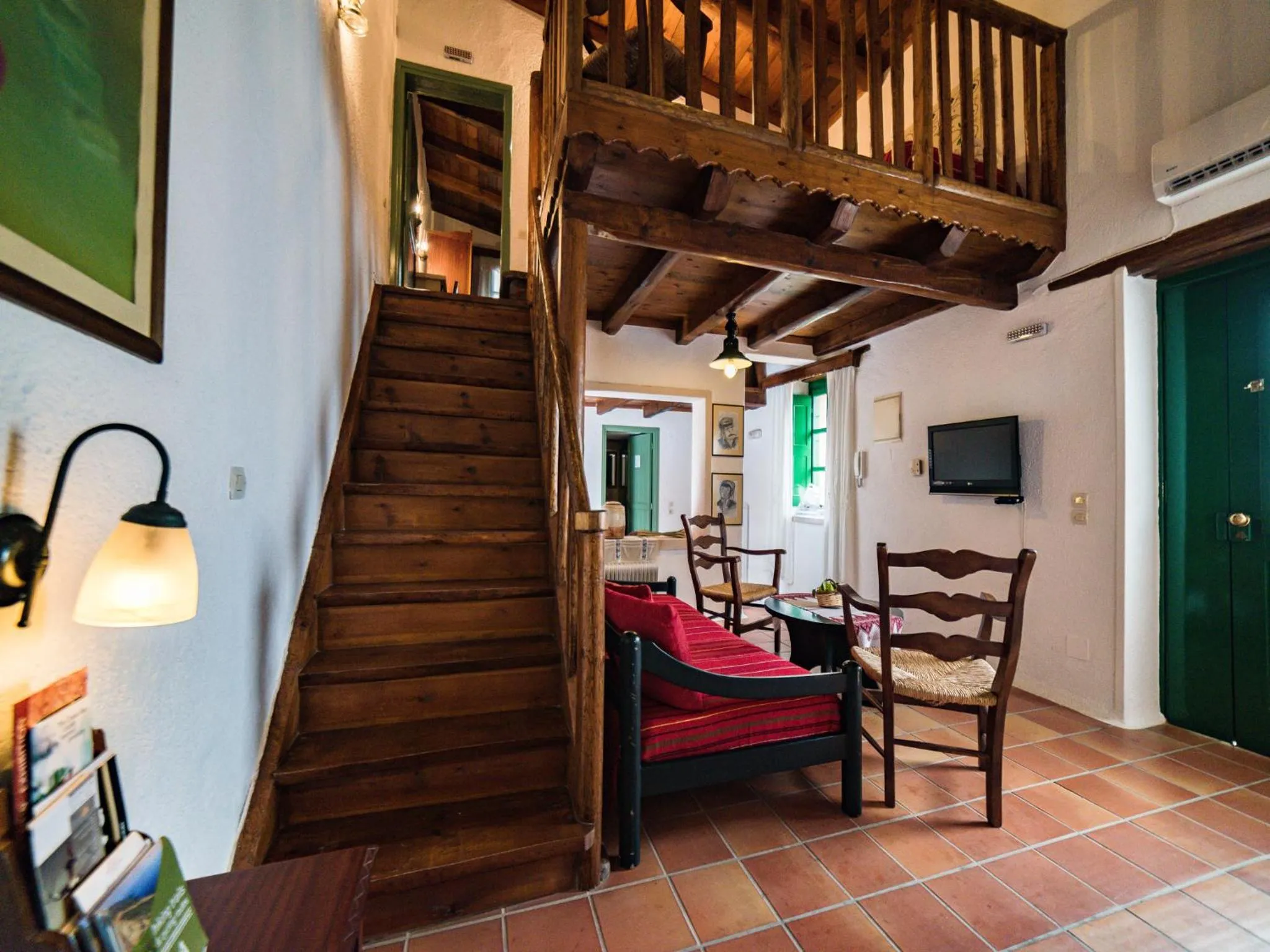 Living room in Villa Archanes