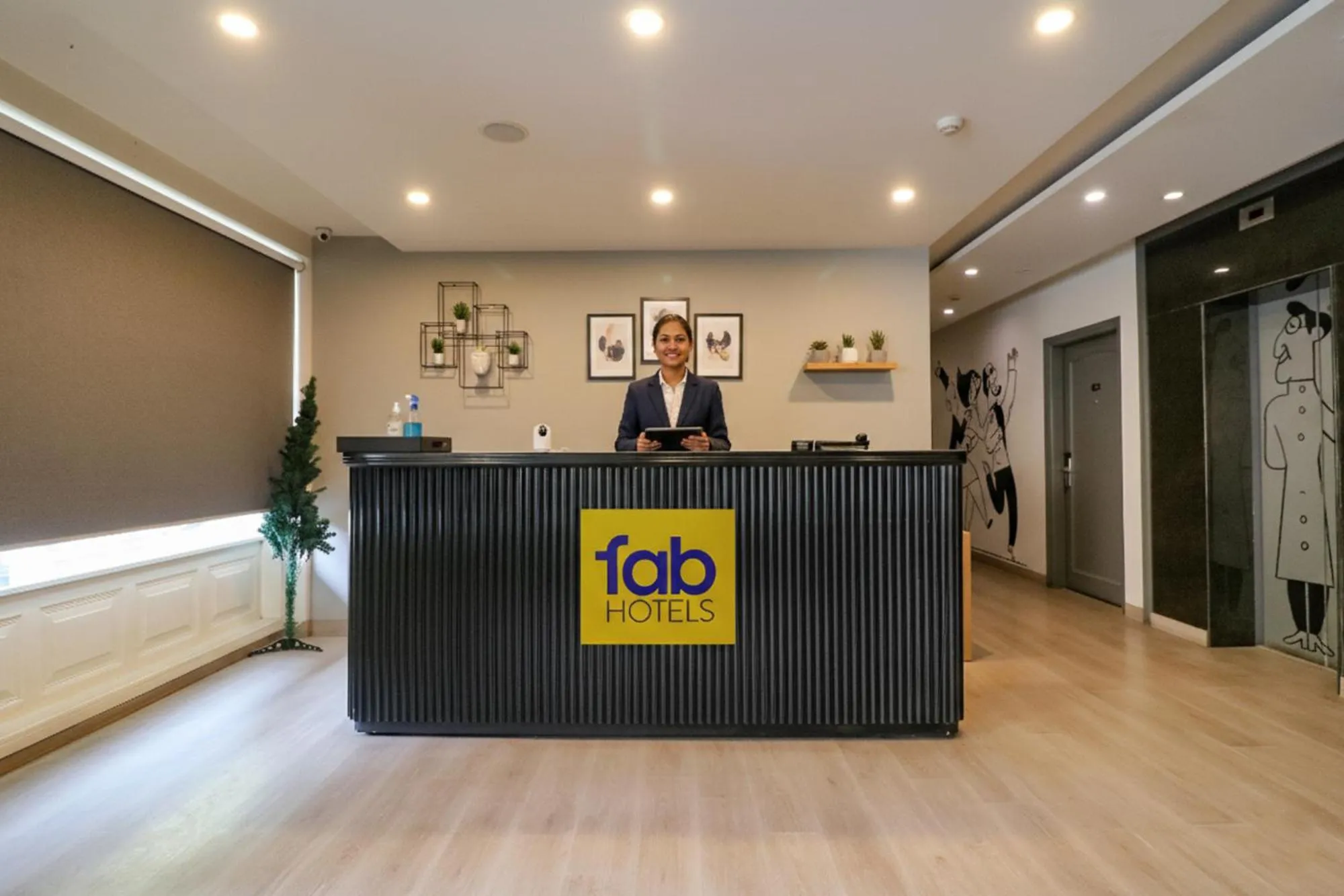 Lobby or reception in FabHotel Lord Inn