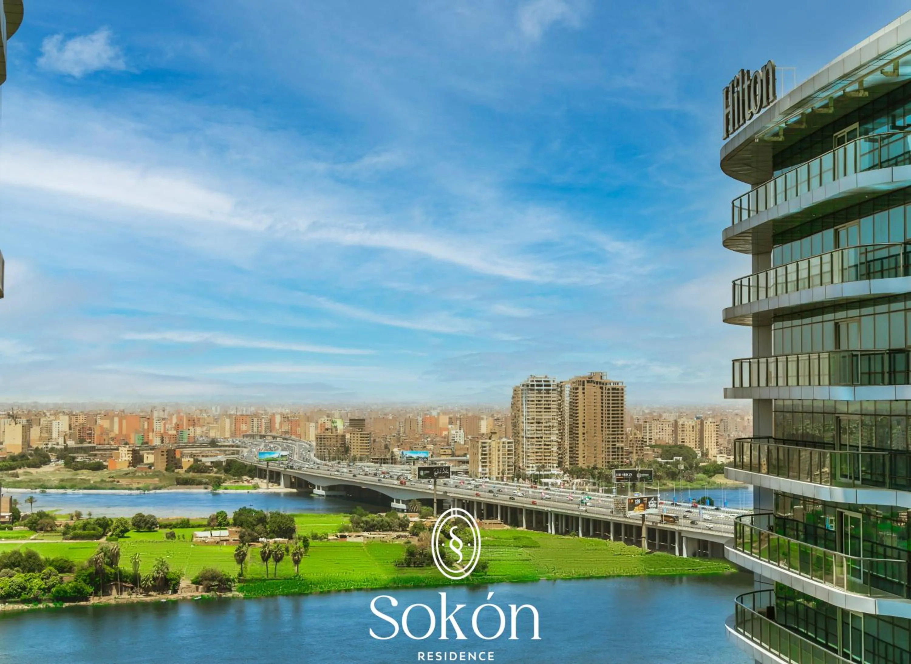 View (from property/room) in Sokon Residence Partial Nile view at Maadi